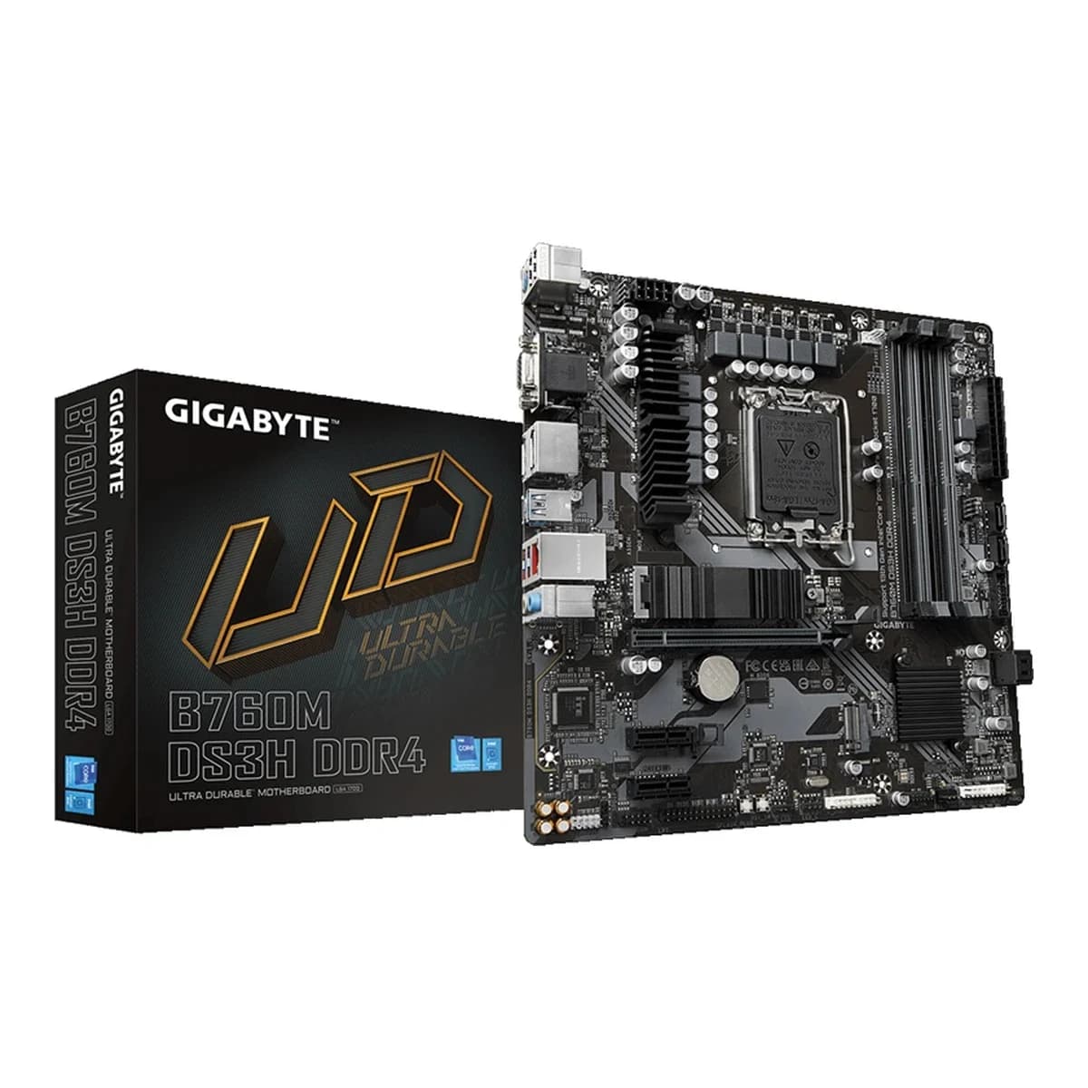 Gigabyte MB [B760M DS3H DD4]LGA1700; 4xDDR4; 2xM.2; 4xSATA4xSATA; 6xUSB; HDMI, 2xDP; mATX