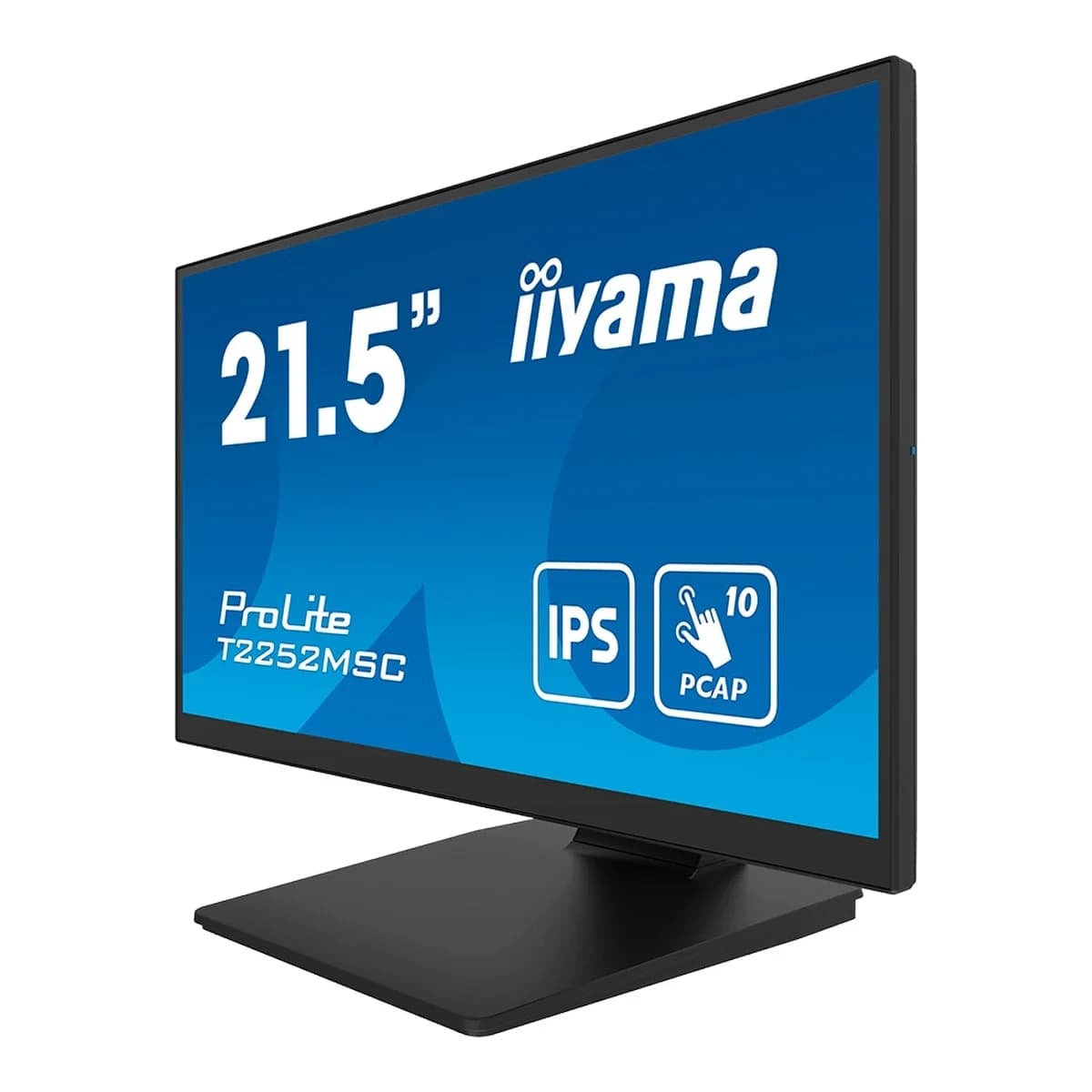 IIYAMA Monitor T2252MSC-B2AG 21.5", IPS Panel, 10pt Touchscreen, Edge-to-Edge Glass, Anti-Glare, HDMI, DP, USB Hub