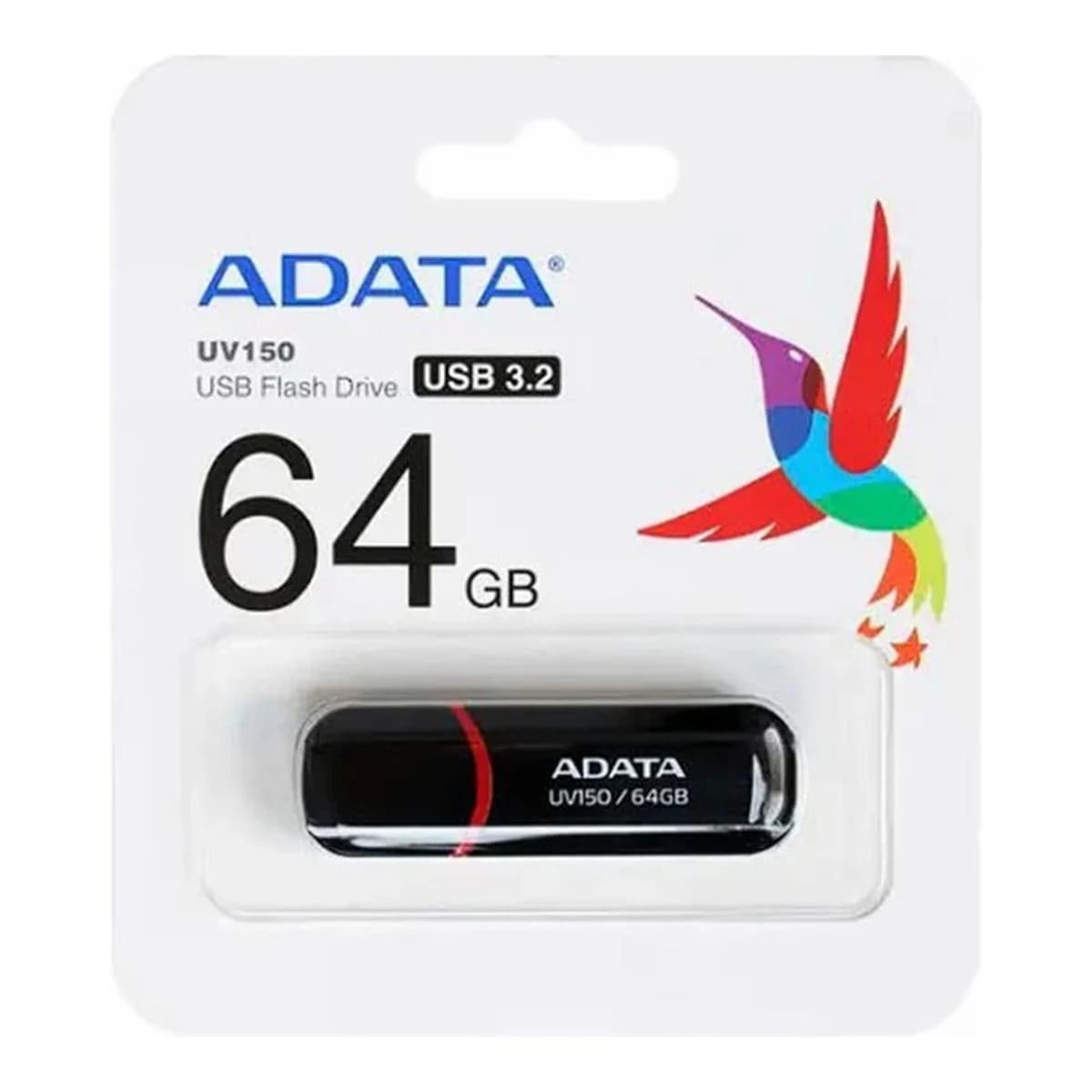 ADATA USB Stik AUV150, 64GB, USB 3.2, Crna