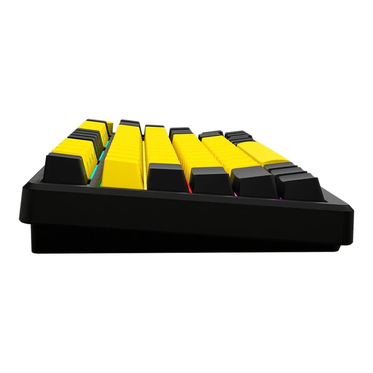 LORGAR Tastatura KBP7075W, Bežična, Mehanička, 75%, Black/Yellow, EN layout