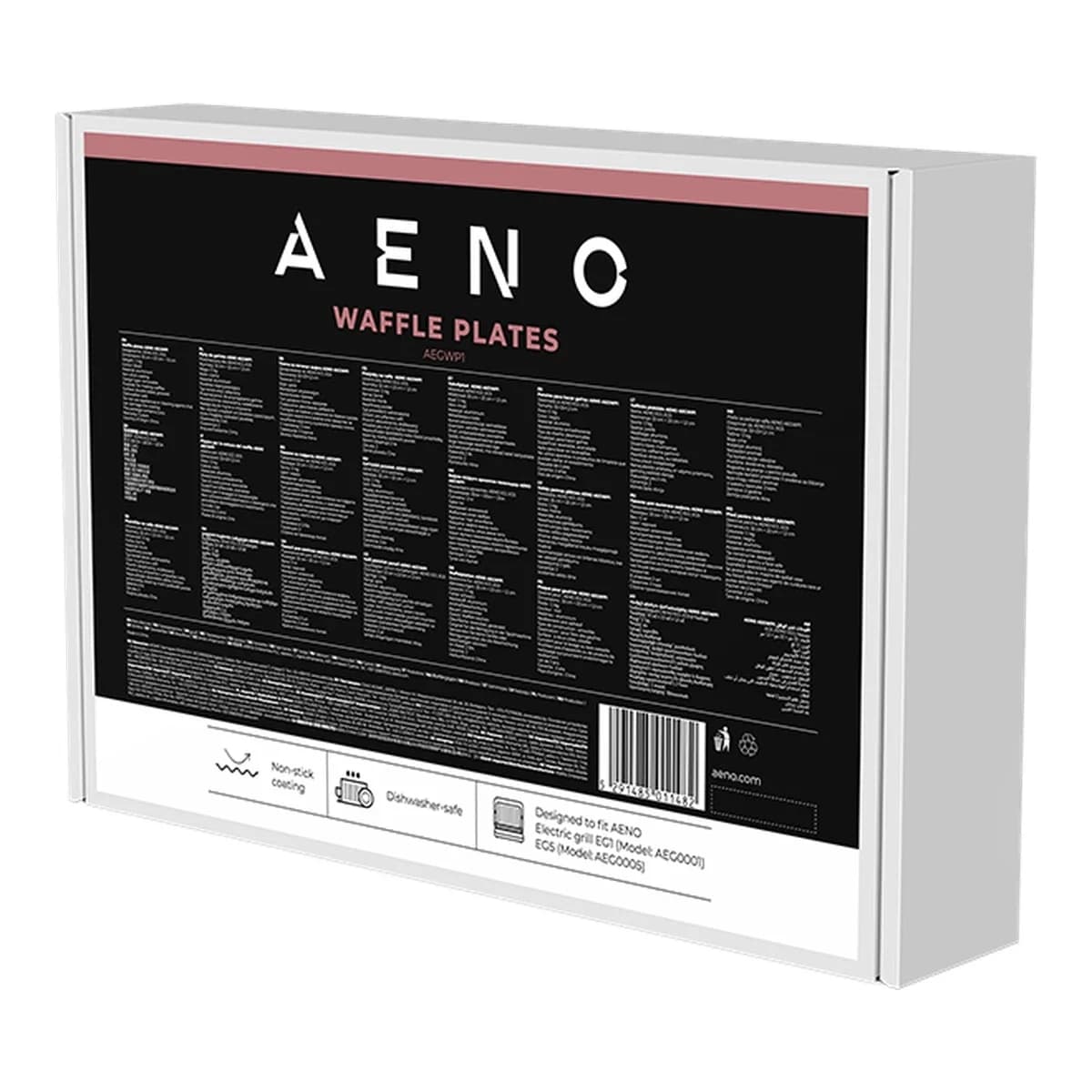 AENO Ploče za vafle AEG0001/AEG0005, neprianjajući premaz, 290 x 234 mm, 2 komada u setu