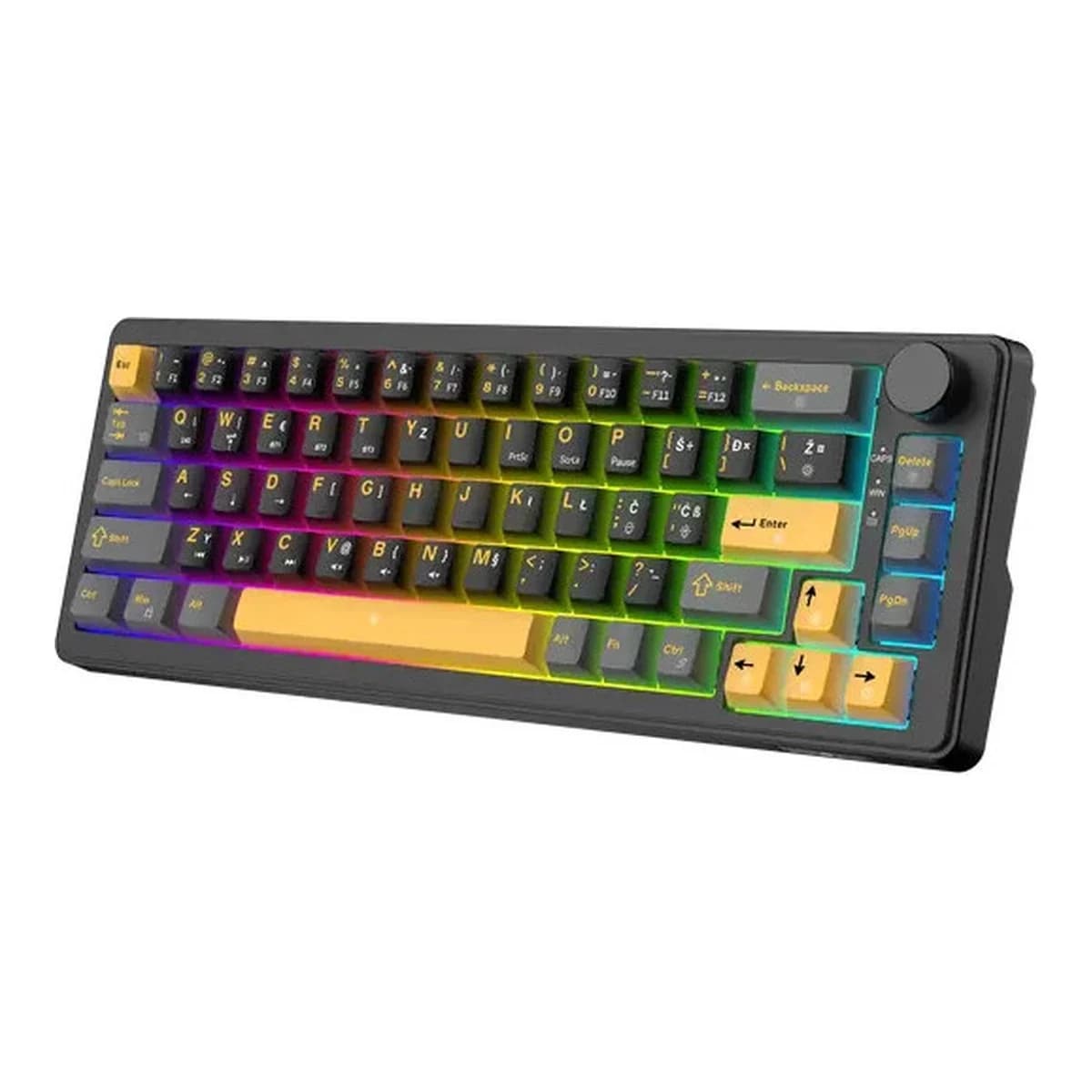WHITE SHARK Tastatura Mehanicka EXCALIBUR-M, USB, Compact 60%, RGB Backlight, HR Layout