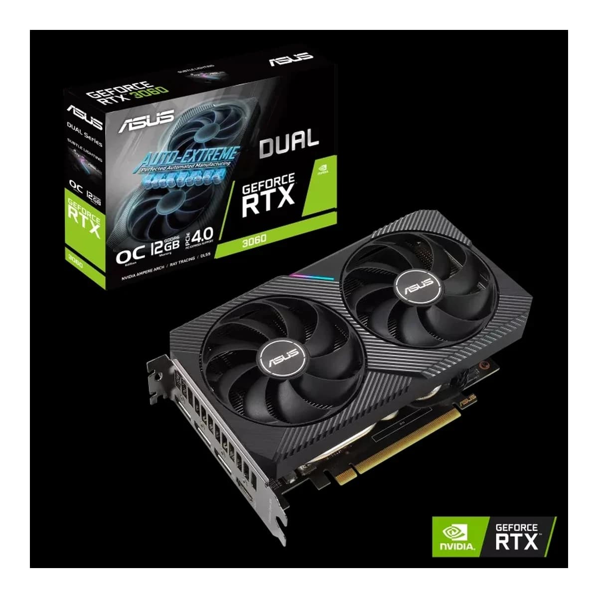 ASUS Graficka GeForce RTX 3060 DUAL OC 12GB, GDDR6, HDMI/3xDP