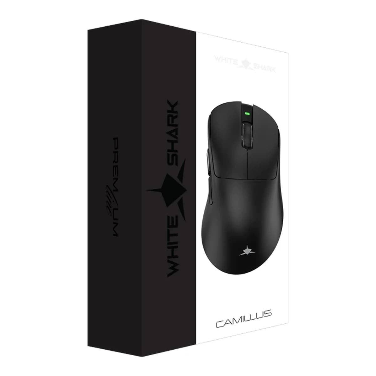 WHITE SHARK Miš Gaming WGM-9013 CAMILLUS, Bluetooth/2.4GHz/USB, 30000 DPI, 62g Ultralight, OMRON Switches