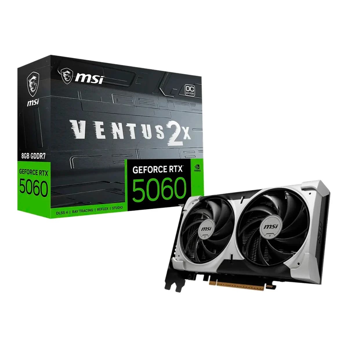MSI Graficka GeForce RTX 5060 VENTUS 2X OC V1 8GB, GDDR7, HDMI/3xDP