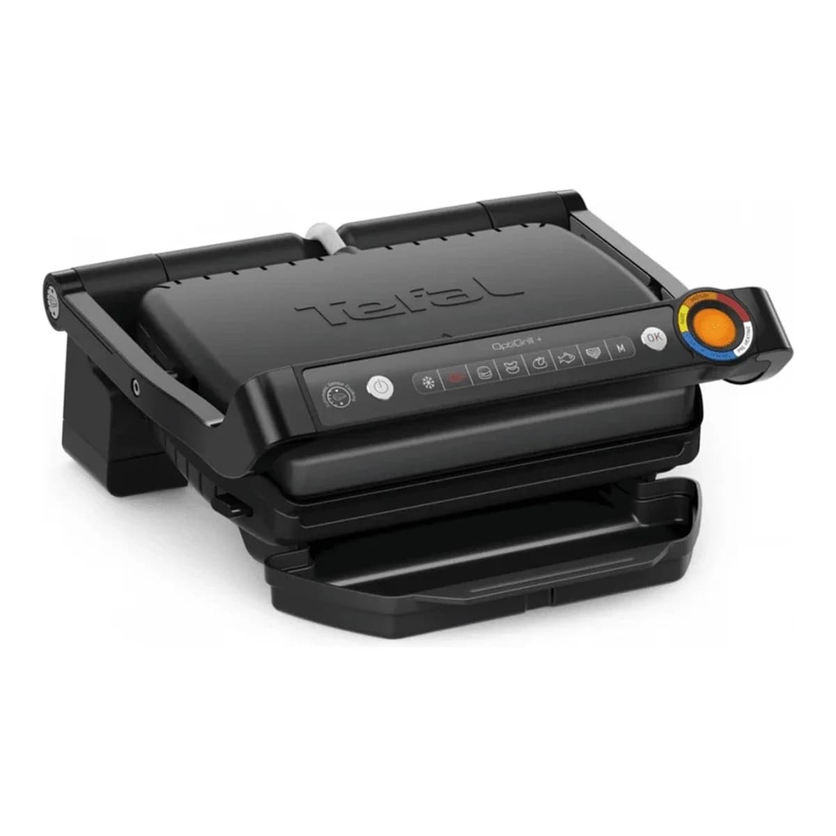 TEFAL Kontaktni roštilj Optigrill+ Black GC717810, 6 automatskih programa, automatska prilagodba vremena kuhanja, tehnologija mjerenja debljine
