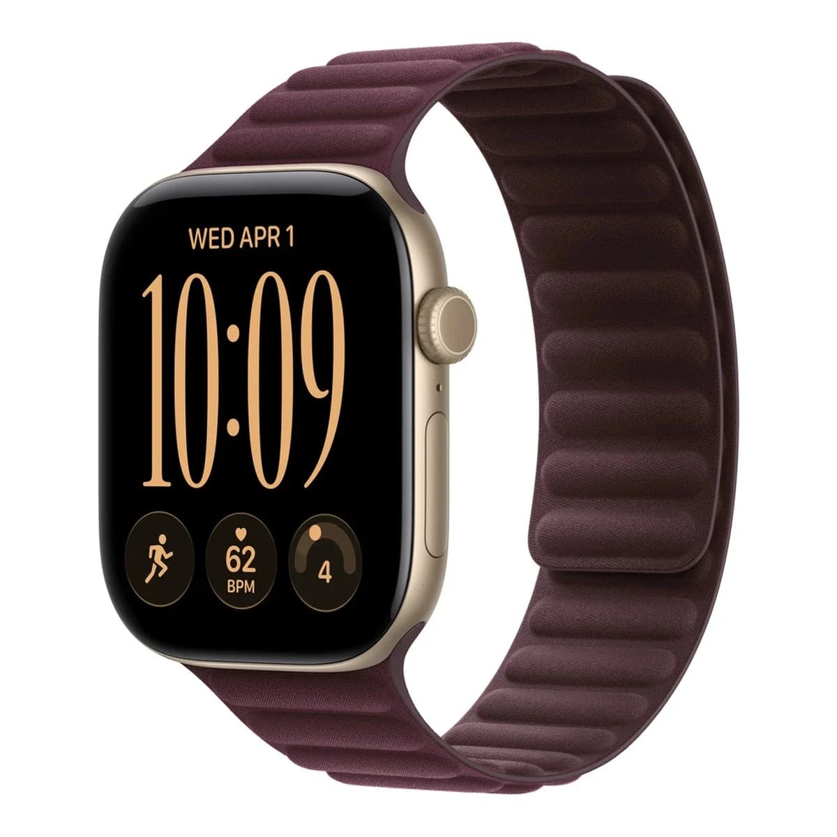 APPLE Remen za Apple Watch 46mm Burgundy Magnetic Link, S/M, magnetsko kopčanje, Burgundy boja