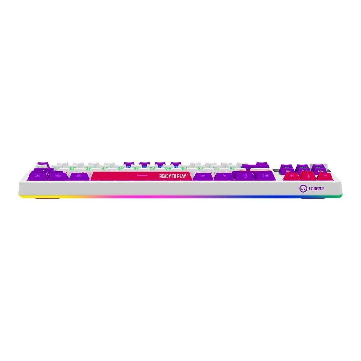 LORGAR Tastatura KBP70TKLW, Wireless, TKL, Mehanicka, Gaming, White, EN layout