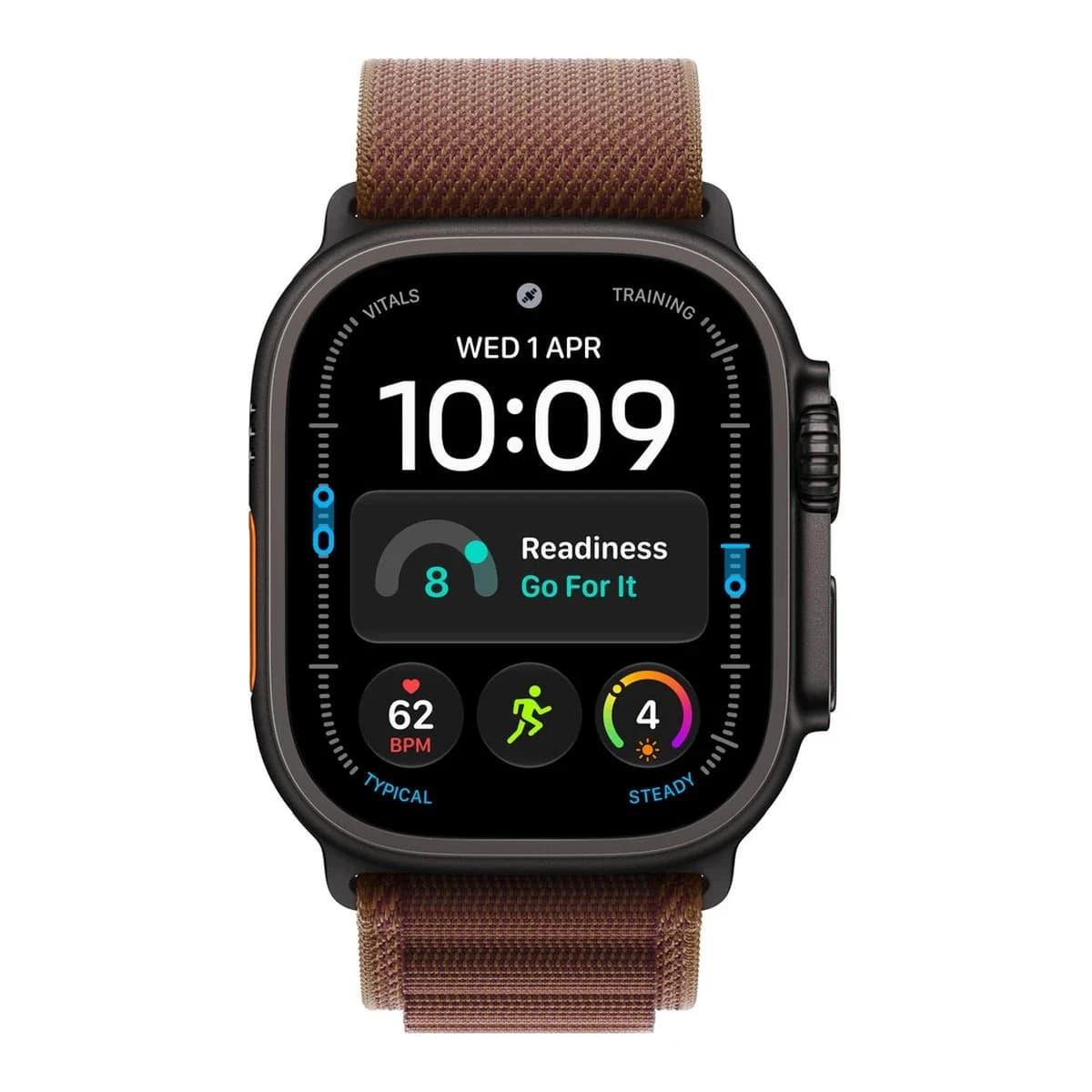 APPLE Remen za pametni sat Burgundy Alpine Loop, 49 mm, Medium, Black Titanium Finish