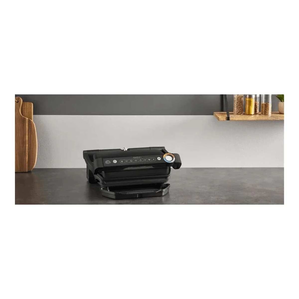 TEFAL Kontaktni roštilj Optigrill+ Black GC717810, 6 automatskih programa, automatska prilagodba vremena kuhanja, tehnologija mjerenja debljine