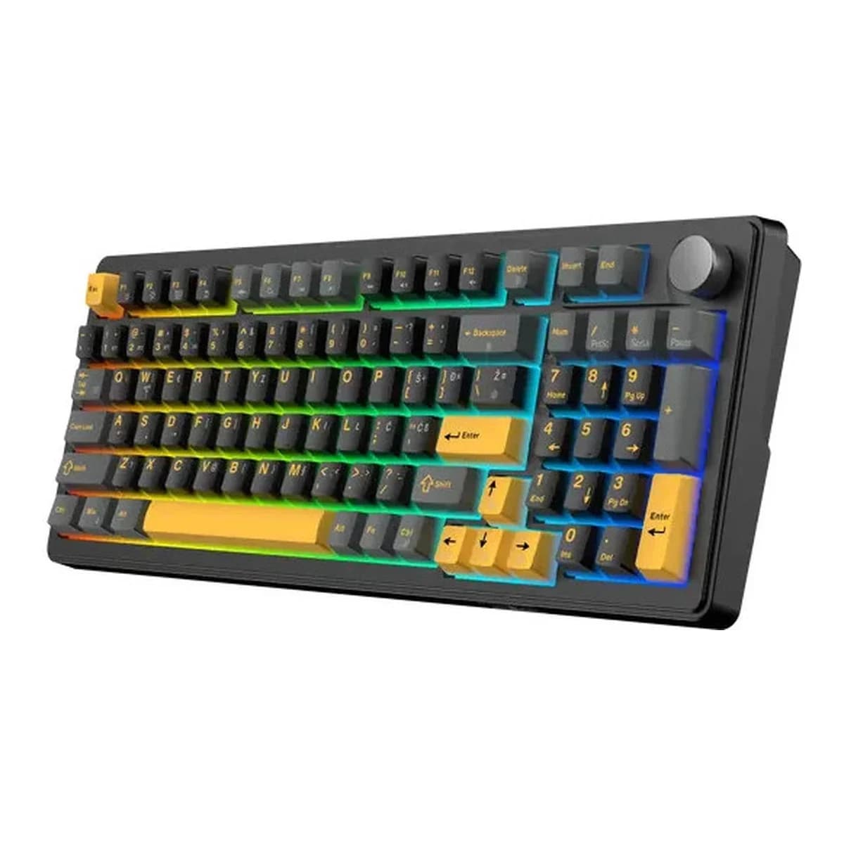 WHITE SHARK Tastatura Mehanicka GK-007152 EXCALIBUR L, Bluetooth/USB/2.4GHz, Wine Red Switch, Full Layout, RGB Hot-Swap