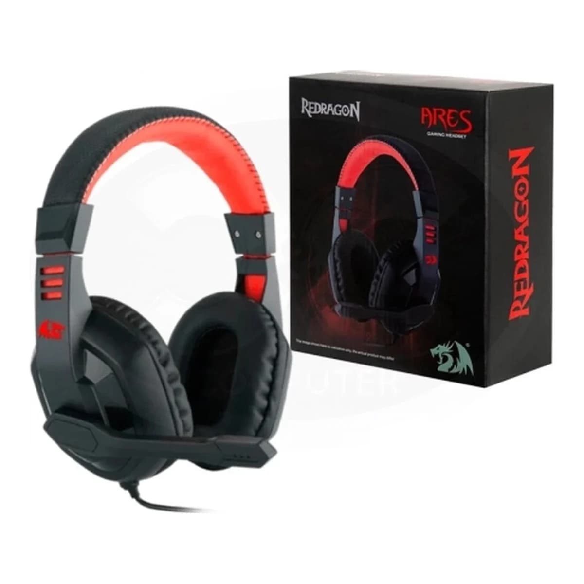 REDRAGON Slušalice Ares H120 Žične Over-Ear, 3.5mm, Mikrofon, Crno-Crvene