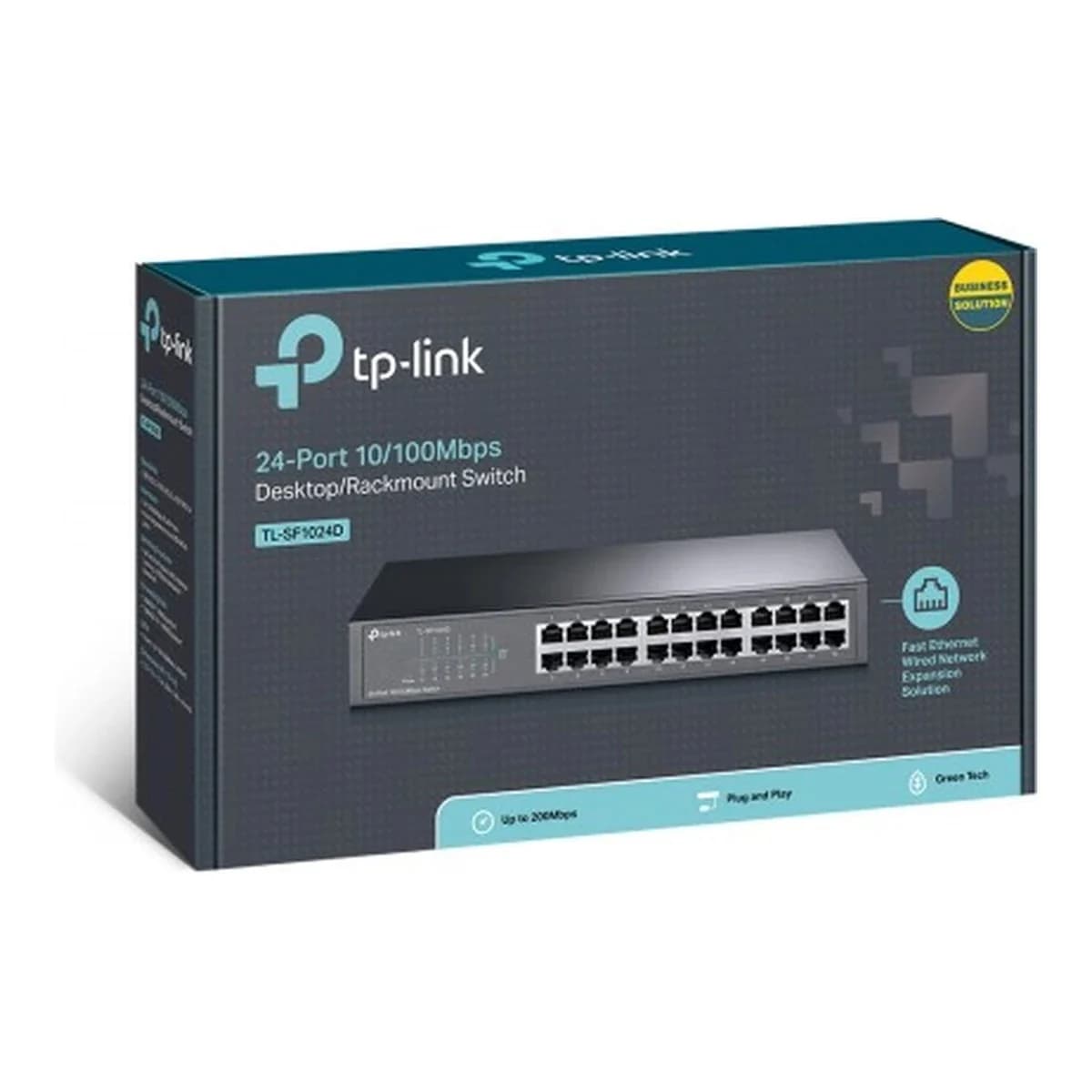 TP-LINK Switch 24-Port 10/100 TL-SF1024D, Unmanaged, Rackmount