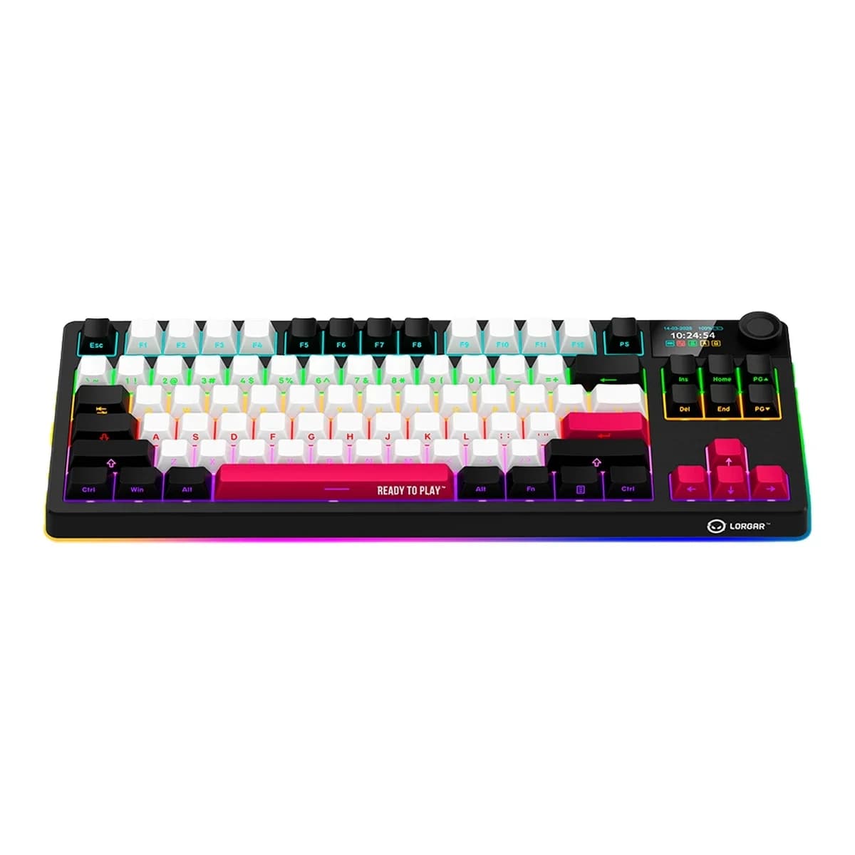 LORGAR Tastatura KBP70TKLW, Bezicna, Mehanicka, TKL, Gaming, EN layout