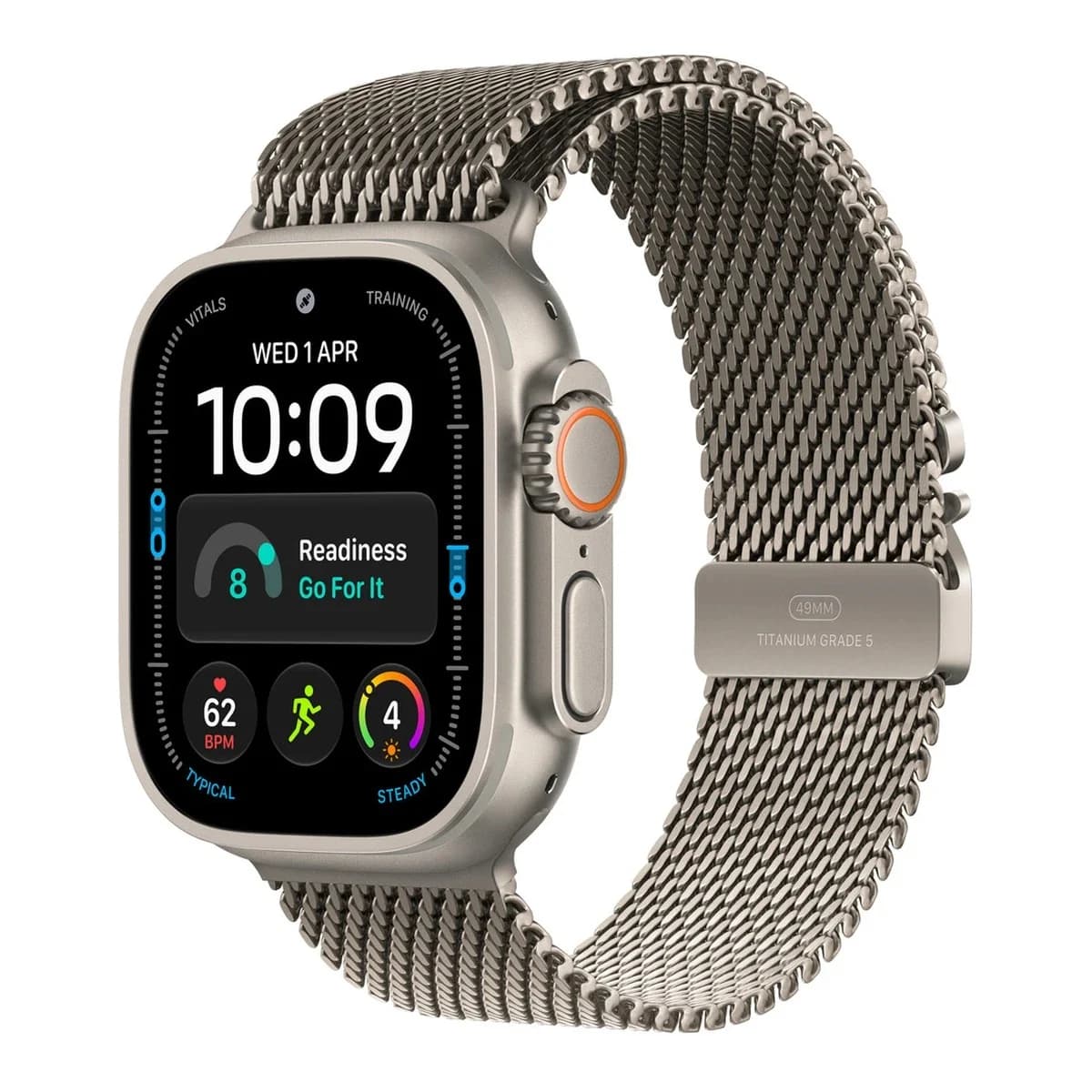 APPLE Remen za Apple Watch Natural Titanium Milanese Loop, 49 mm, Large, titanijum