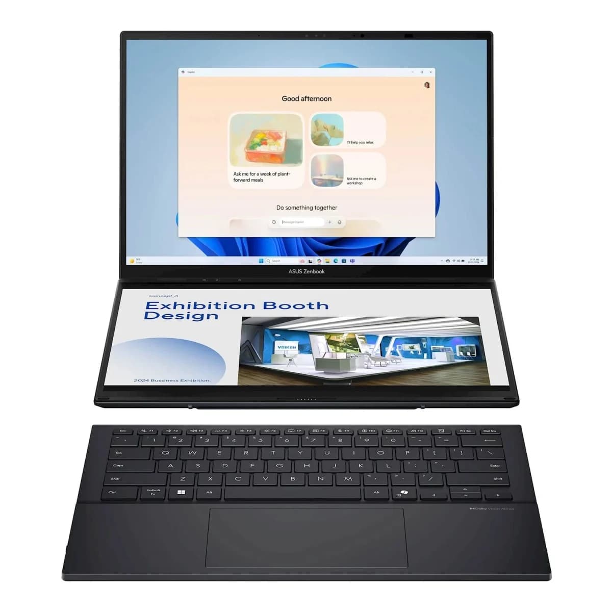 ASUS Laptop Zenbook Duo14 UX8406CA-QL041W 14" FHD+ OLED Touch Intel Core Ultra 9 285H, 1TB SSD, 32GB RAM, Windows 11 Pro