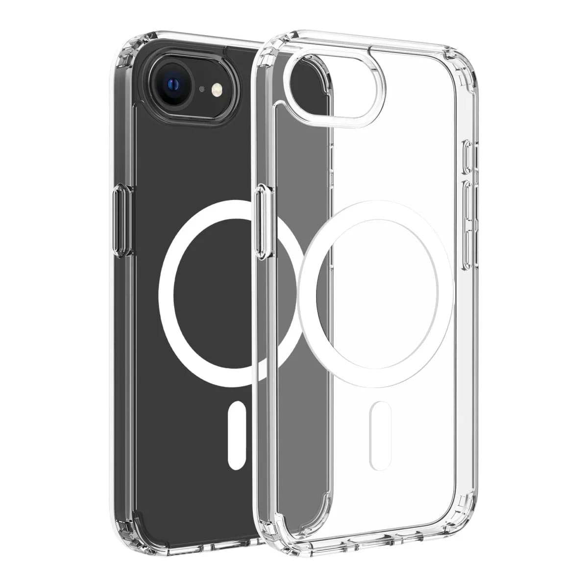 Dviced Magnetic iPhone 17e/16e clear case - White