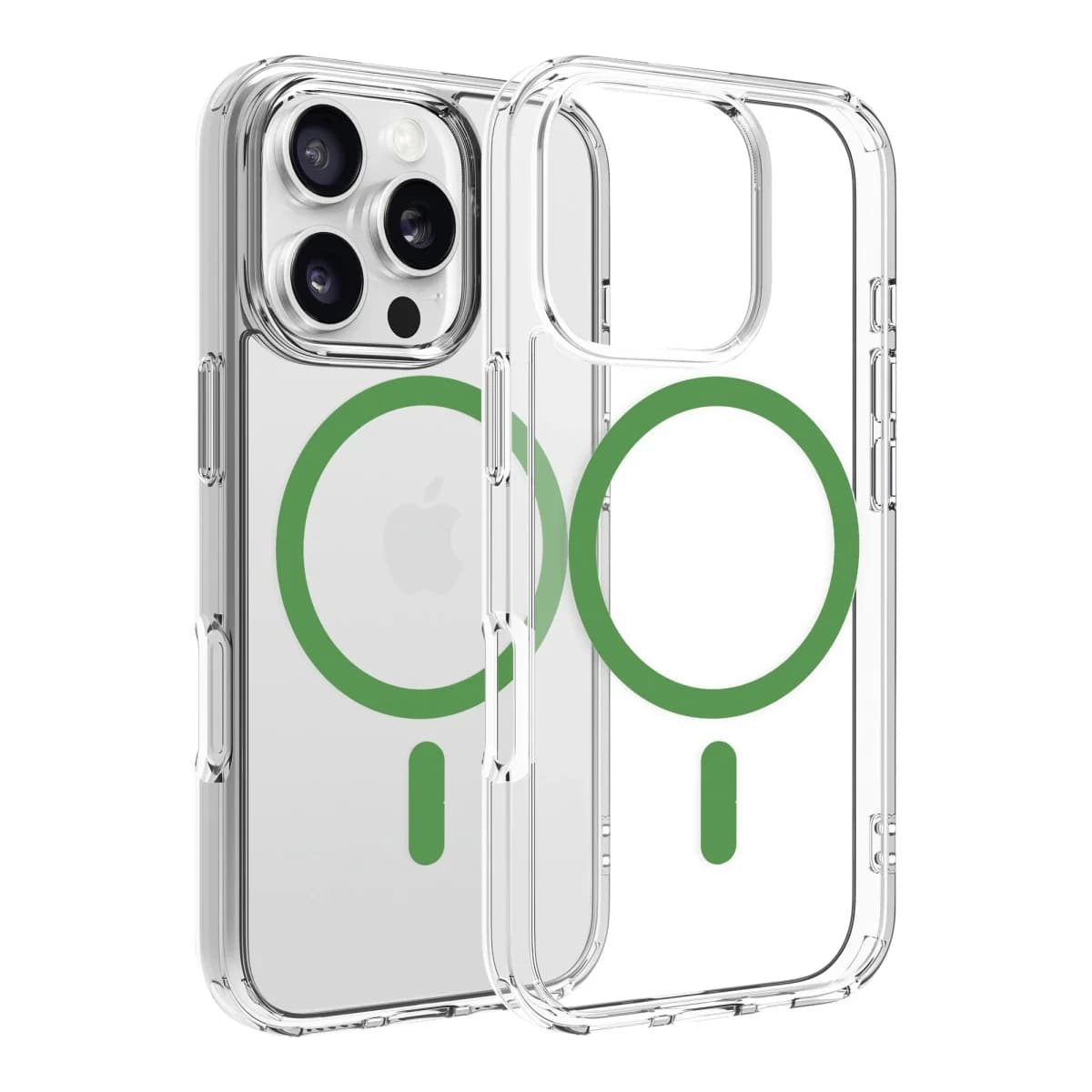 DVIDED Maska MagSafe za iPhone 16 Pro, Prozirna, Zelena, Clear Case