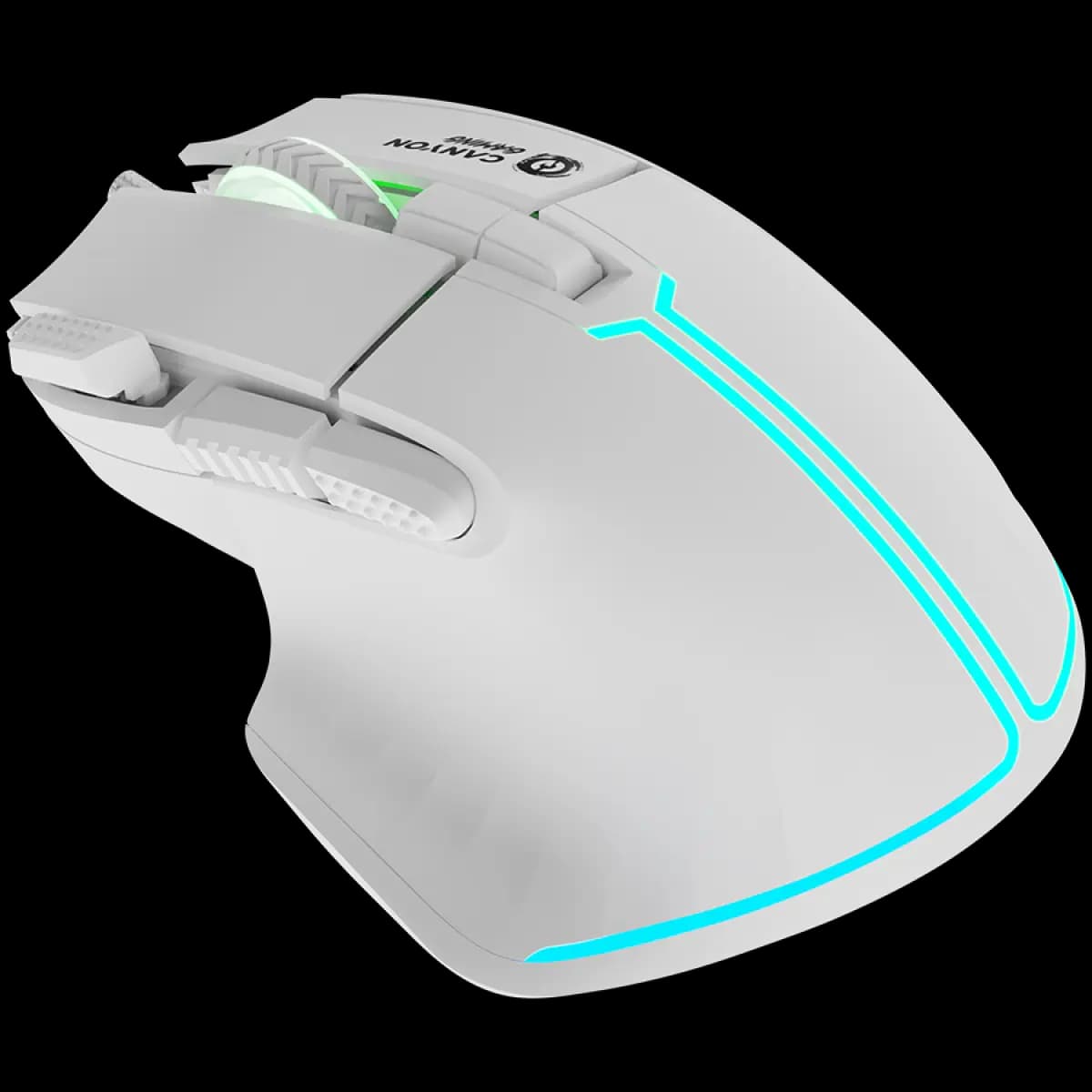 CANYON Miš Fortnax GM-636, RGB, 9 tastera, žični, bela boja
