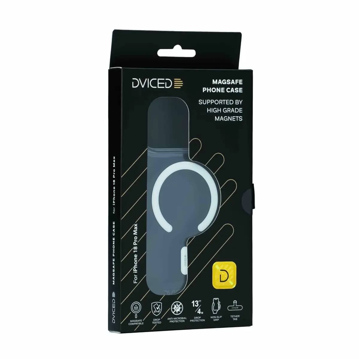 Dviced Magsafe iPhone 18 Pro Max clear case - White