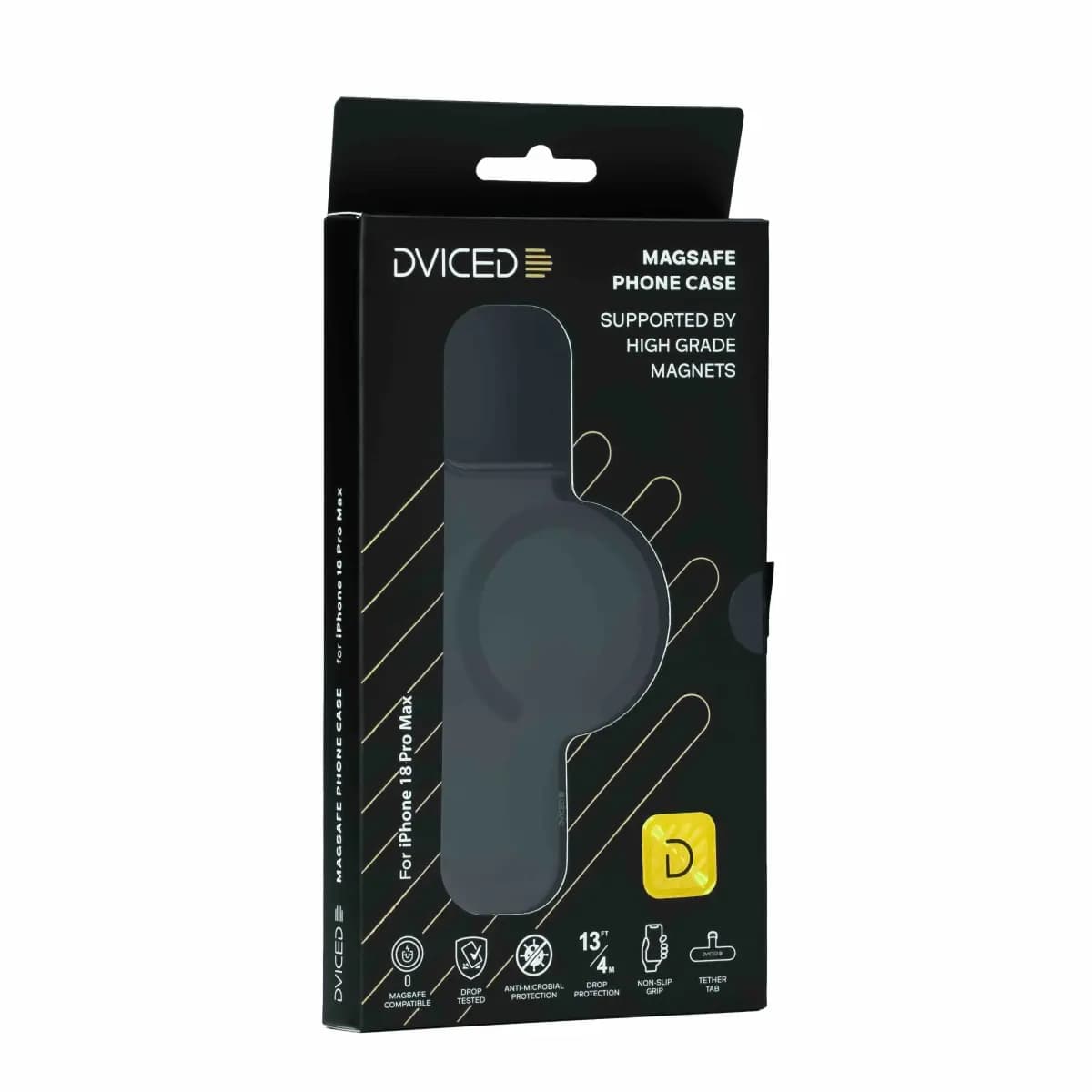 Dviced Magsafe iPhone 18 Pro Max smoke case - Black
