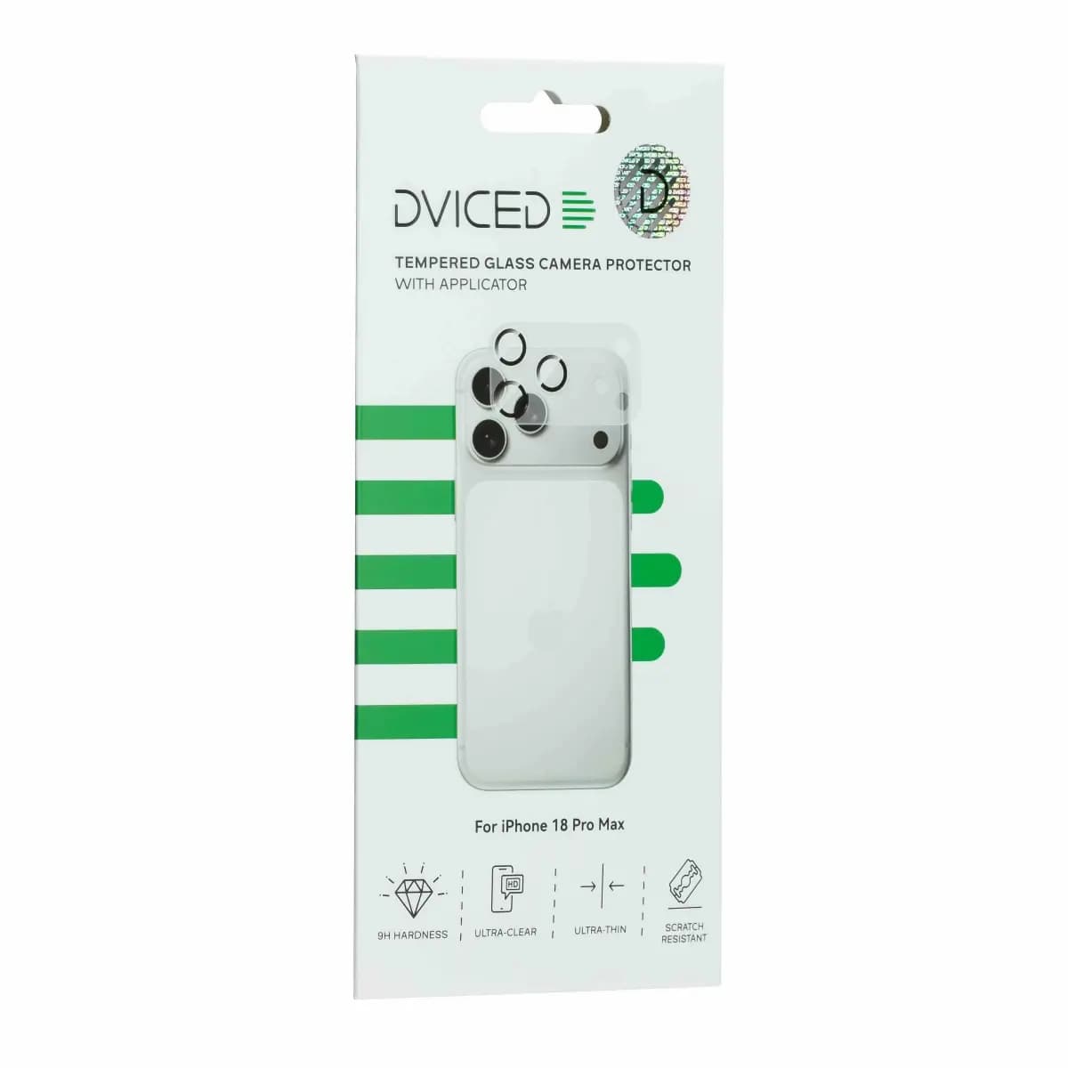 Dviced Tempered glass camera protector for iPhone 18 Pro Max with applicator
