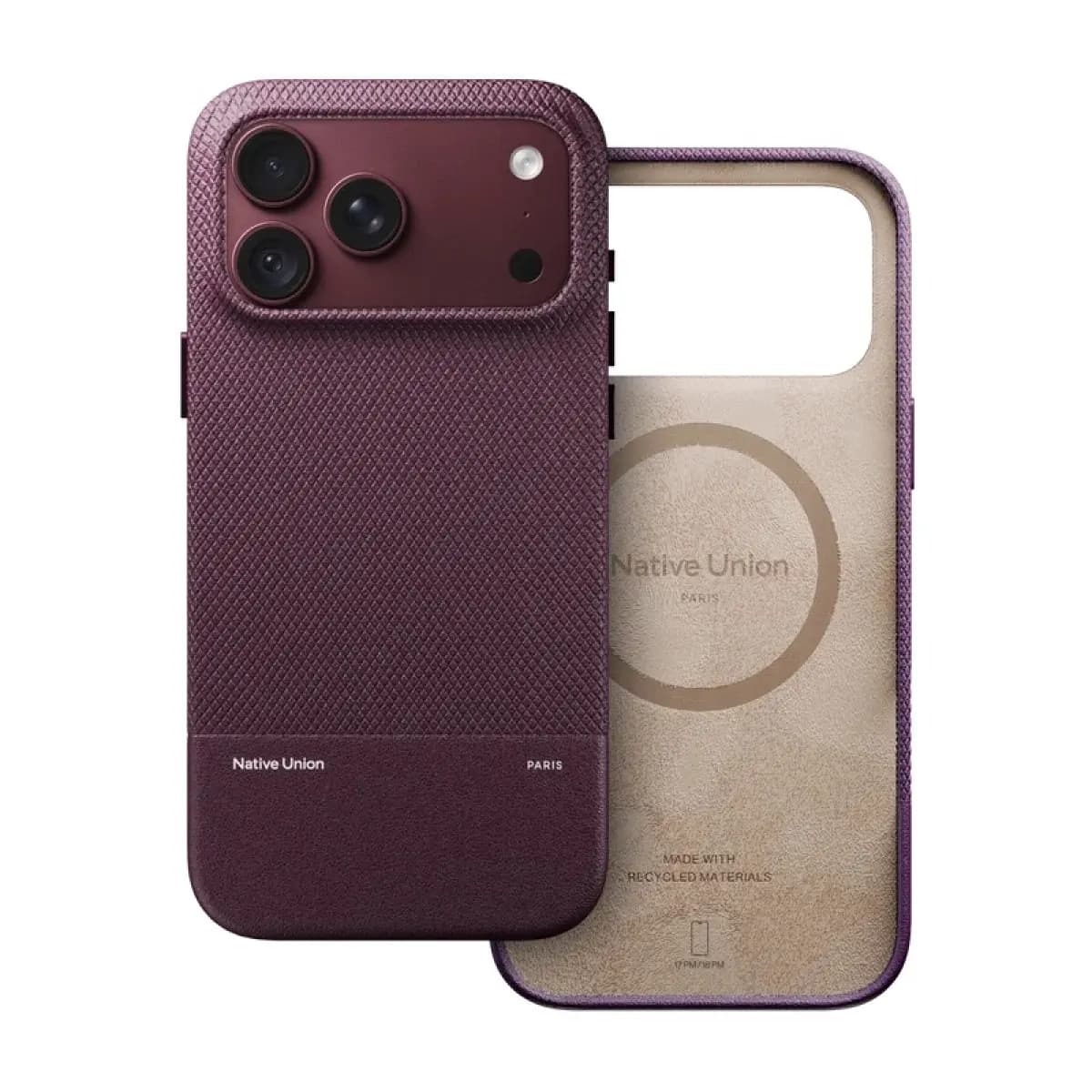 NATIVE UNION Maska (Re)Classic za iPhone 18 Pro Max, Burgundy