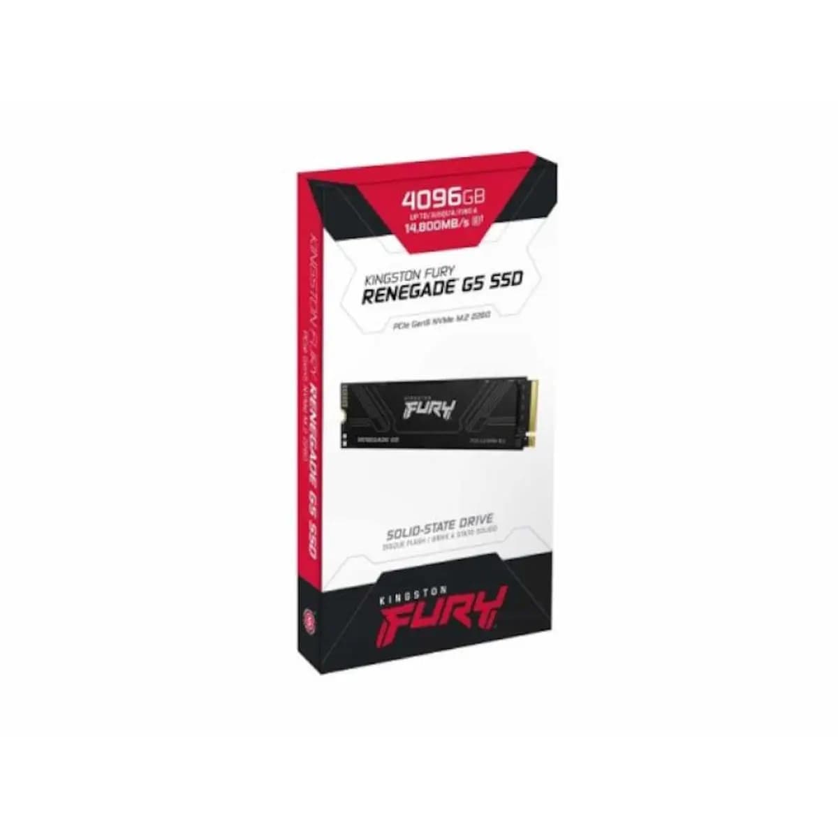 Kingston SSD 4TB NVMe M.2Fury Renegade, PCIe 5.0R/W : 14800/14000MB/s