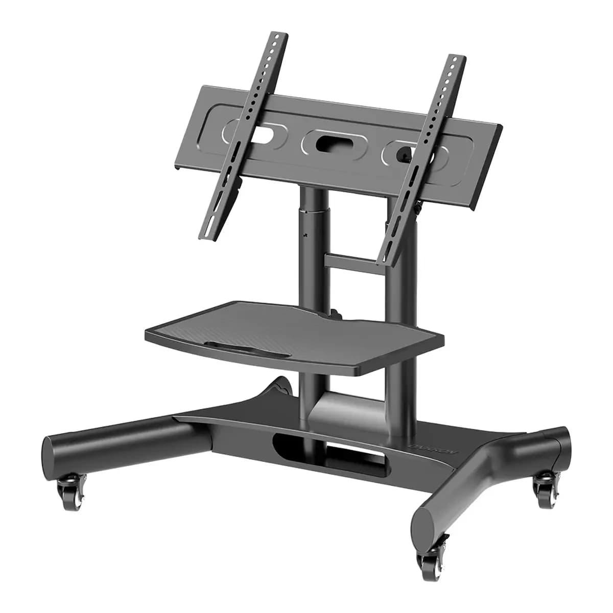 ONKRON TV Nosač Tilting Mobile TV Stand, 32–70", nagibni, na točkićima, polica, crni