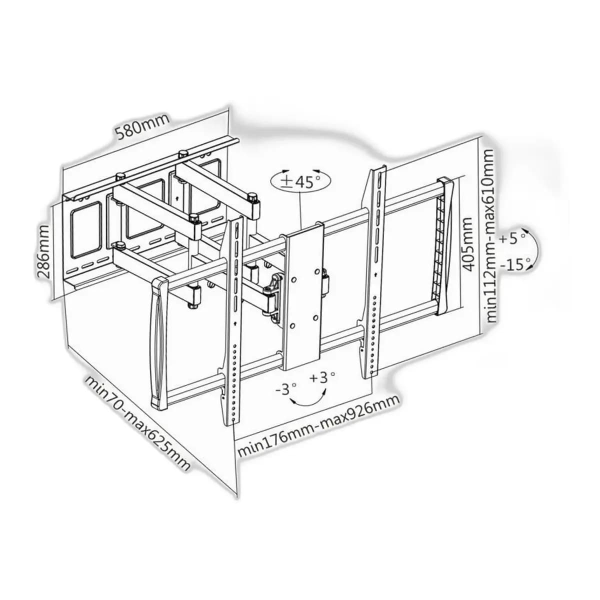 SBOX stalak PLB-3769 (60-100"/80kg/600x900)