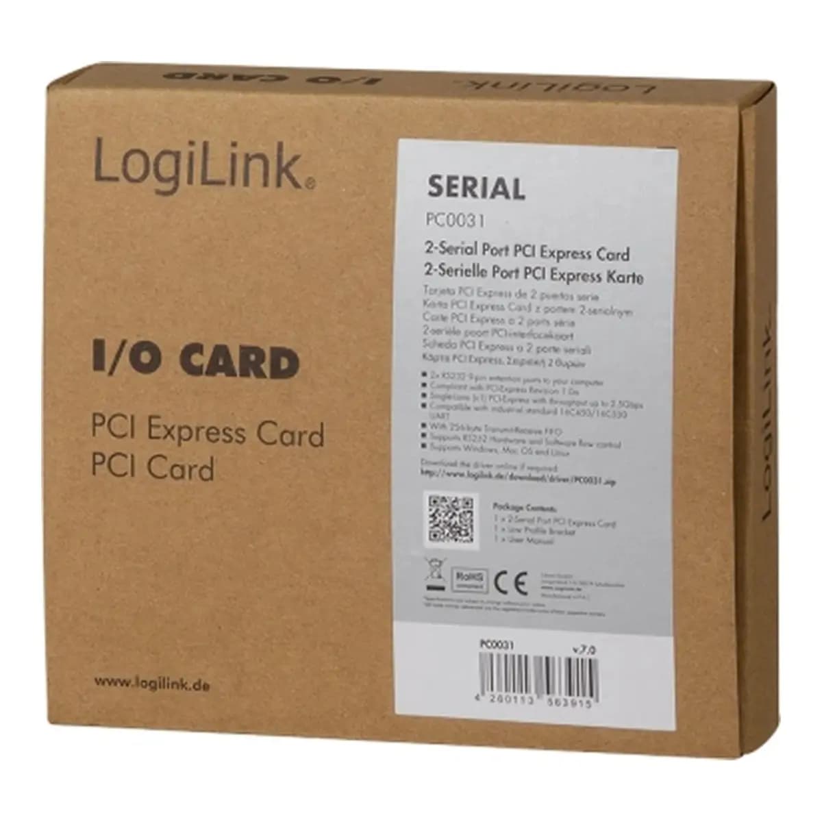 LogiLink PCI xpress Card 2x Serial PC0031