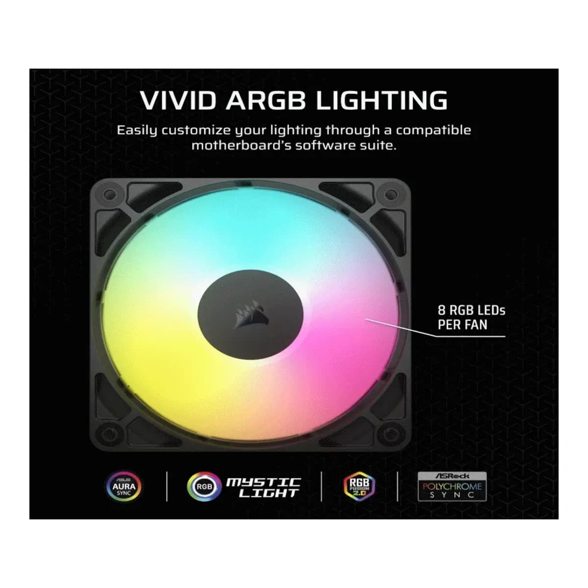 CORSAIR Hladnjak RS120 ARGB, 120mm