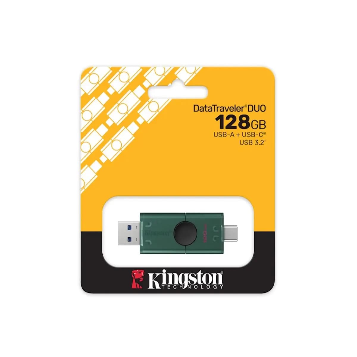 USB Stick Kingston 128GB DT DuoG2 Dual USB-A + USB-C; DTDEG2/128GB