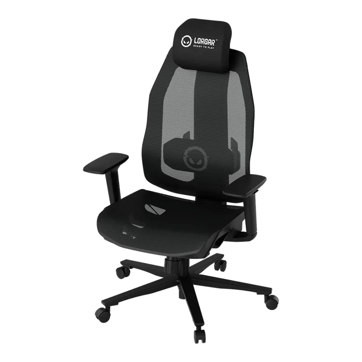 LORGAR Gaming stolica CHP51 Mesh Pro, višestruko podesiva, crno-bijela