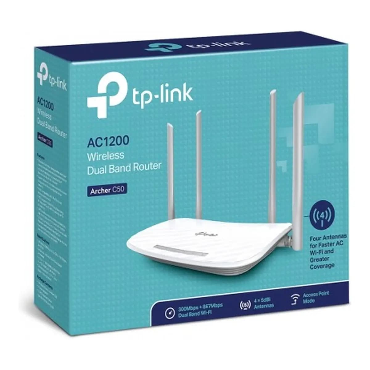 TP-Link Archer C50 AC1200 Wireless Dual Band Router