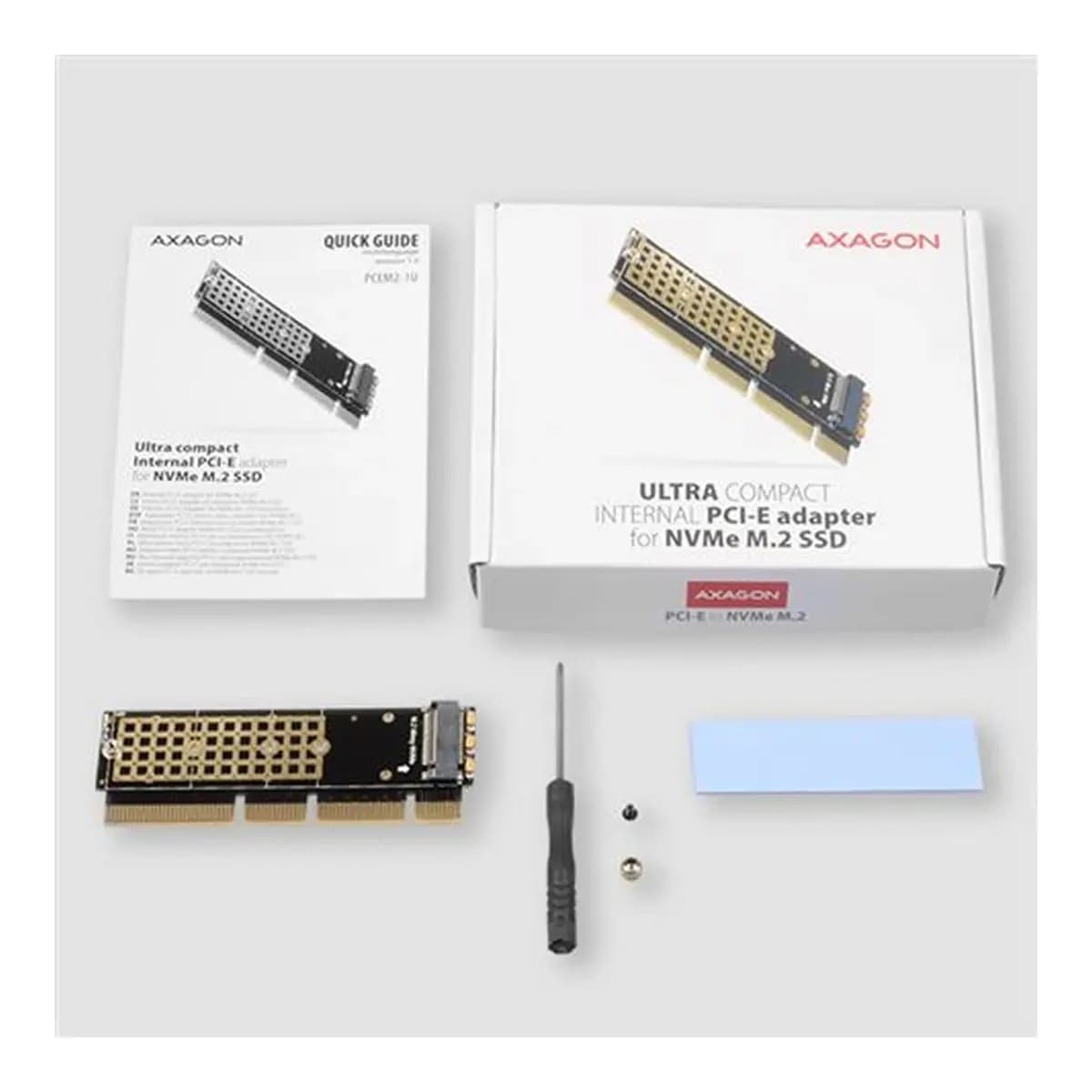 AXAGON PCEM2-1U PCI-E 3.0 16x - M.2 SSD NVMe