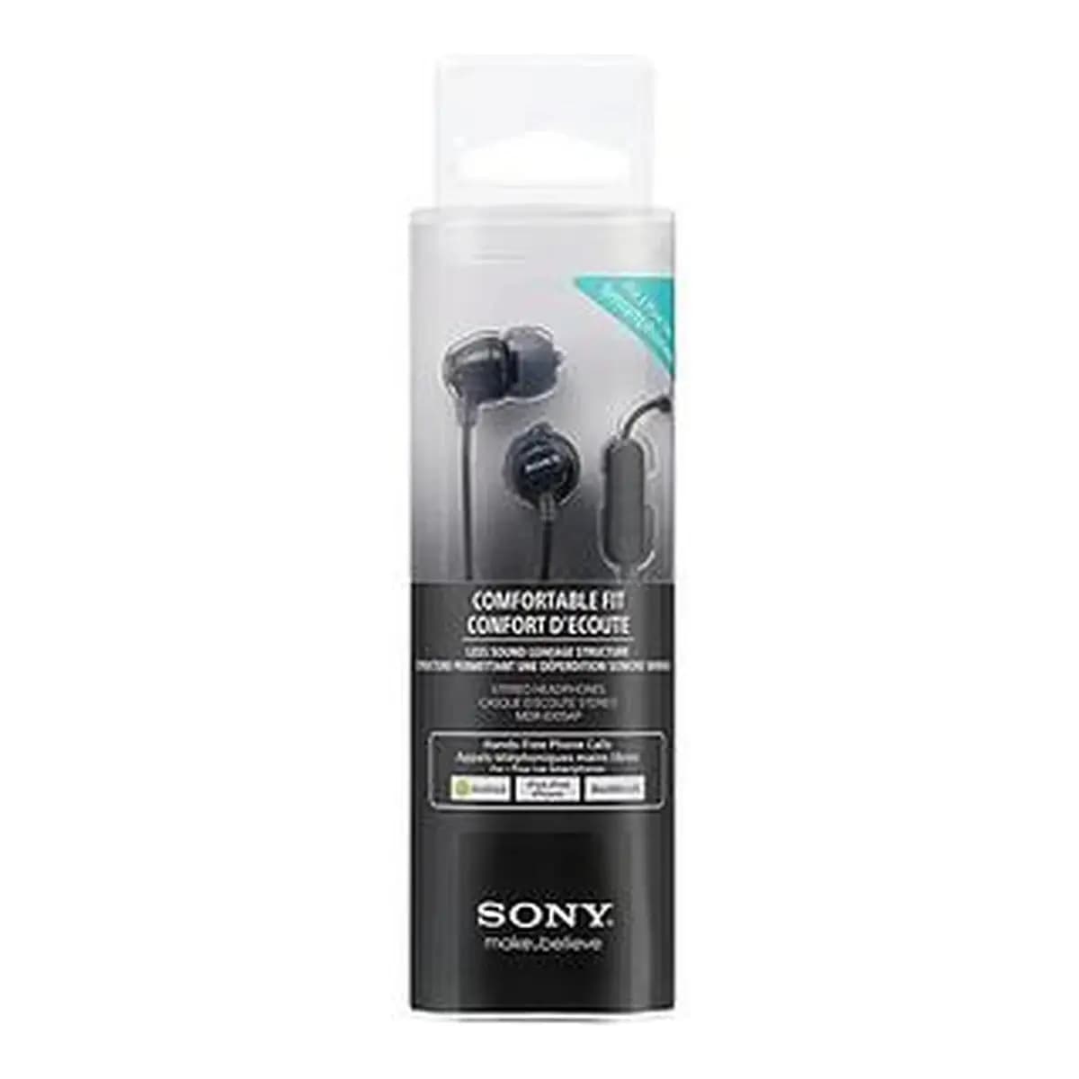 Sony slušalice EX-15 crne,In-Ear, mikrofon