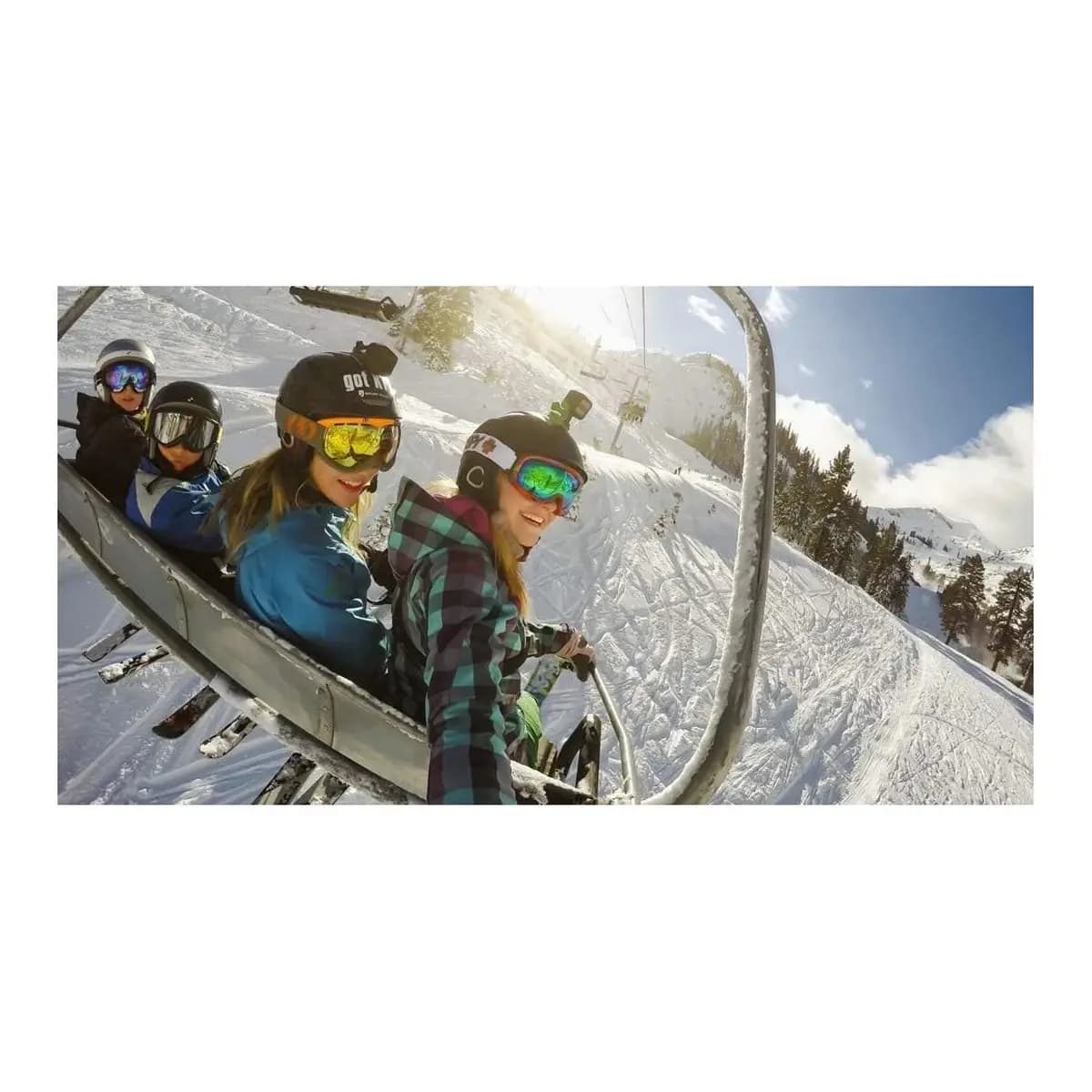 GoPro Helmet front+side mount- MISSION 1 PRO, MISSION 1,HERO 13, MAX 2, LIT HERO, HERO 12,11,10