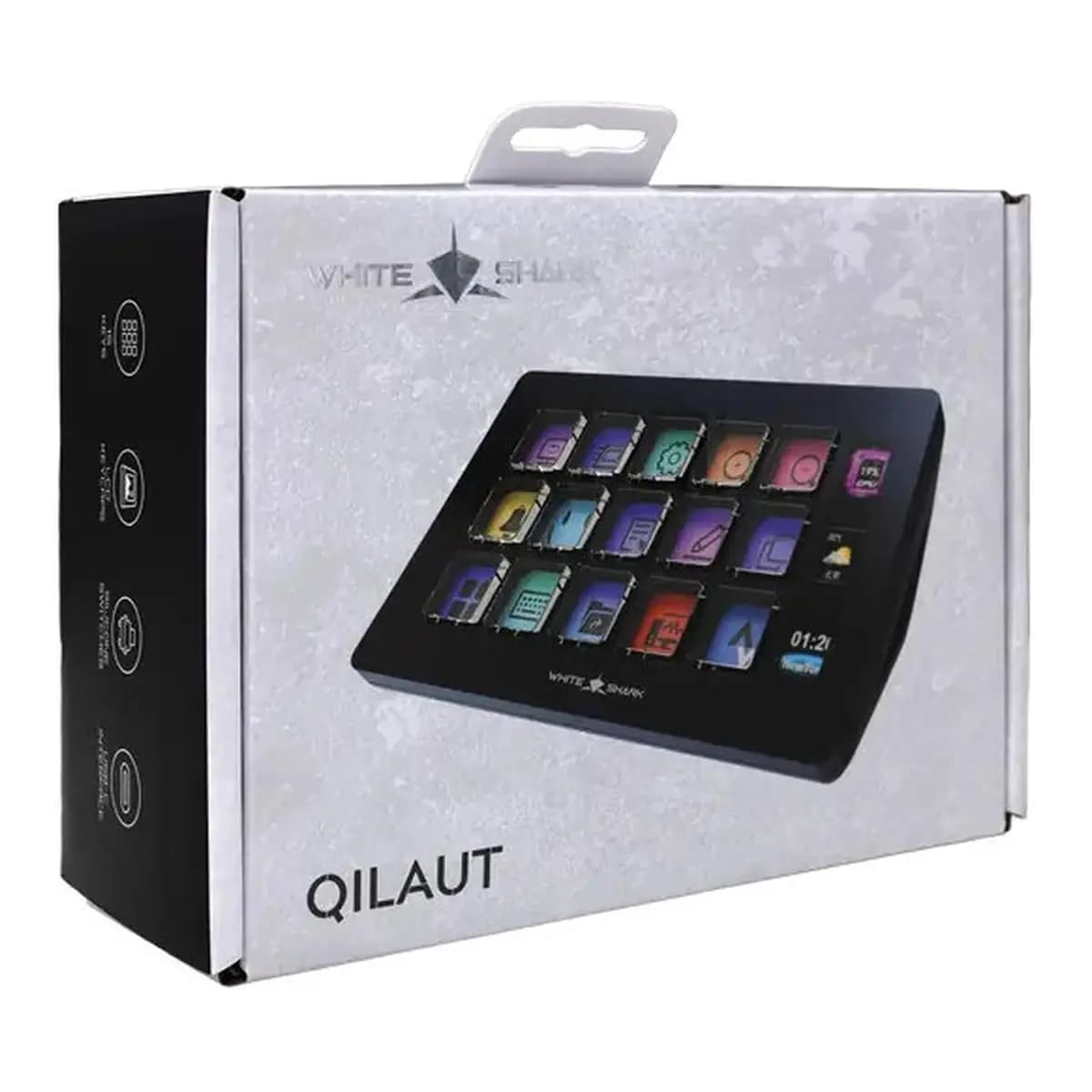 White Shark STREAM DOCK WSD-100 QILAUT / 15 tipki- Crna