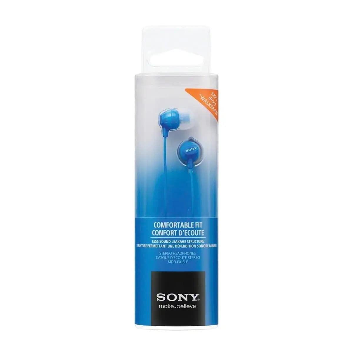 Sony slušalice EX15 plaveIn-Ear BlueSmartphone Mic and Control