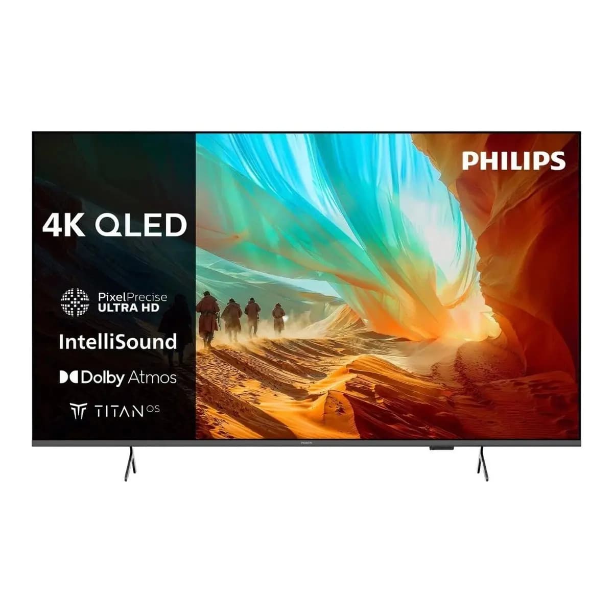 PHILIPS TV 65" 4K QLED 65PQS7801, Smart TV, Titan OS, HDR10+, Dolby Atmos, DTS:X, Pixel Precise Ultra HD