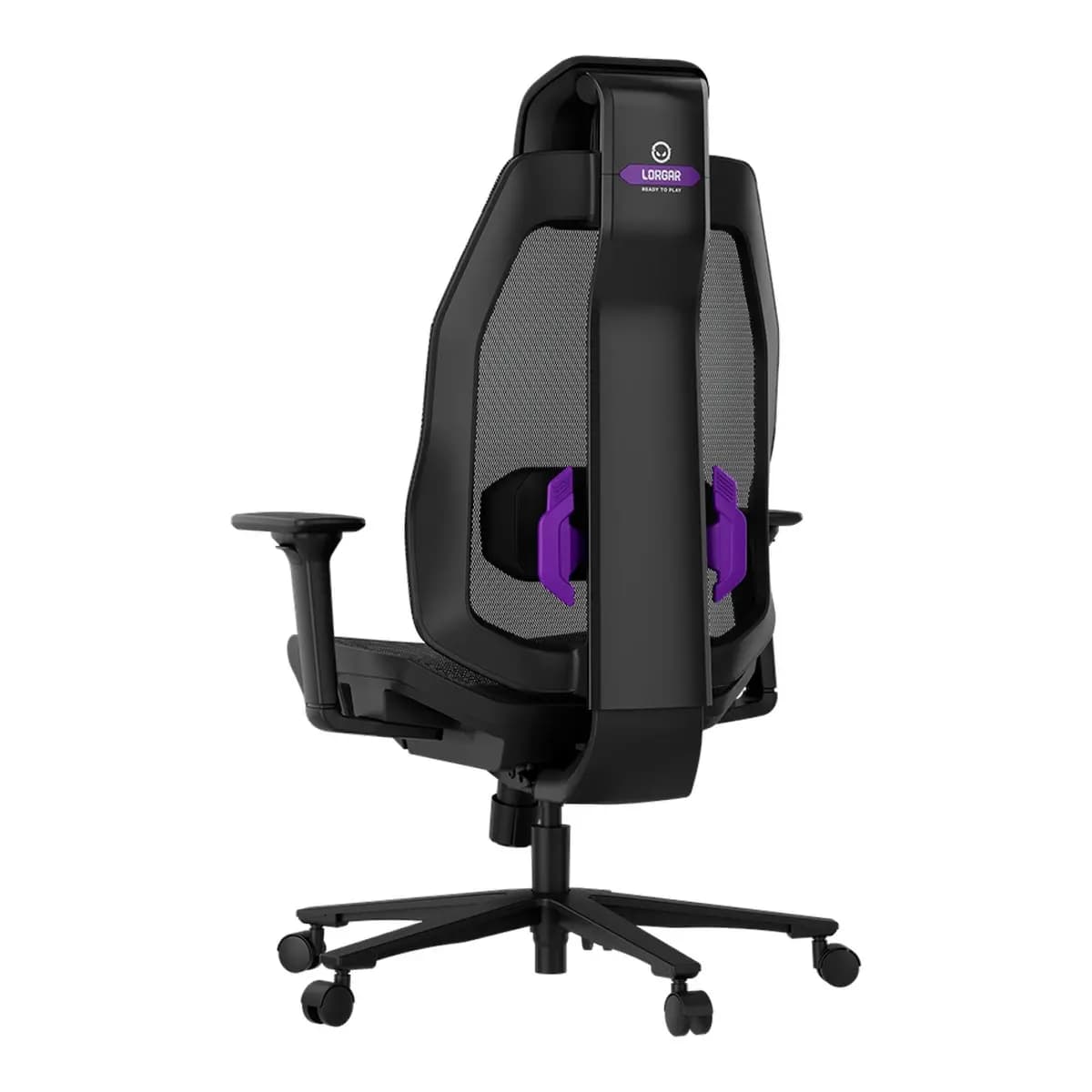 LORGAR Gaming stolica CHP51 Mesh Gaming Chair Pro, višestruko podesiva, crno-ljubičasta