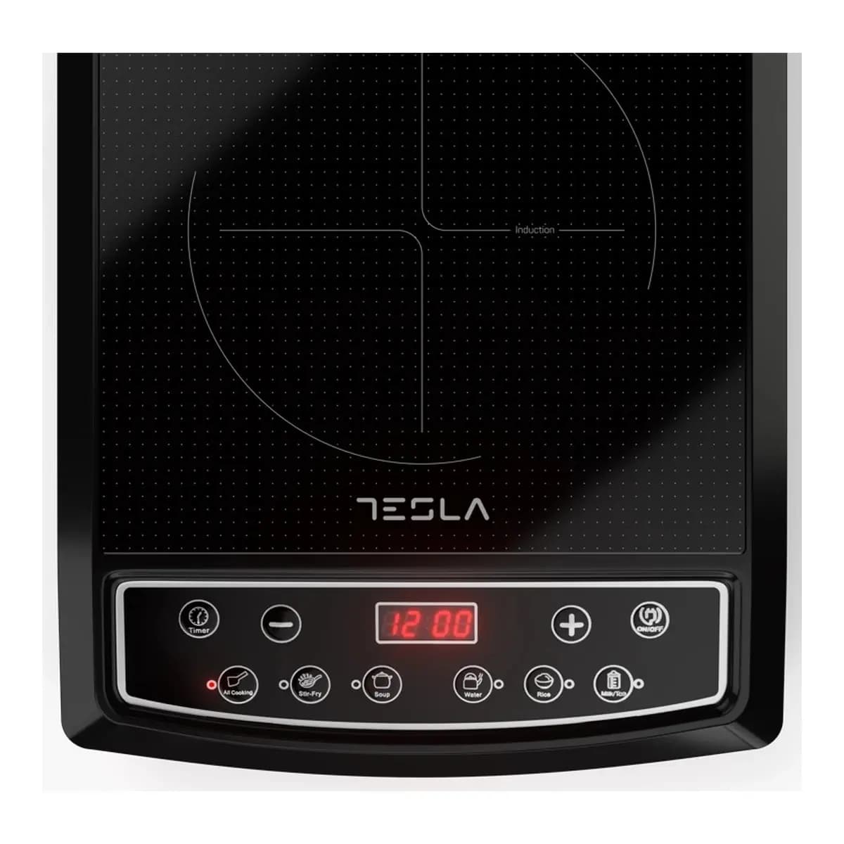 TESLA Indukcijski rešo IC200B, 1500 W, keramička ploča, 8 nivoa snage i temperature, 6 programa kuhanja