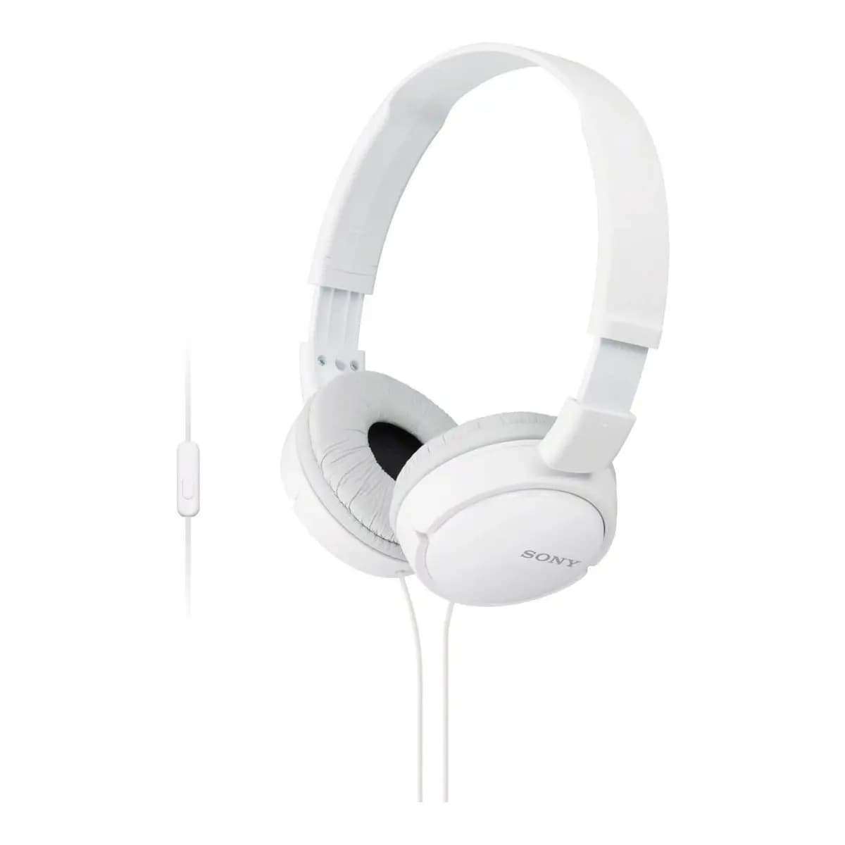 SONY Slušalice ZX110A On-Ear, Žične 3.5mm, Mikrofon, Bijele
