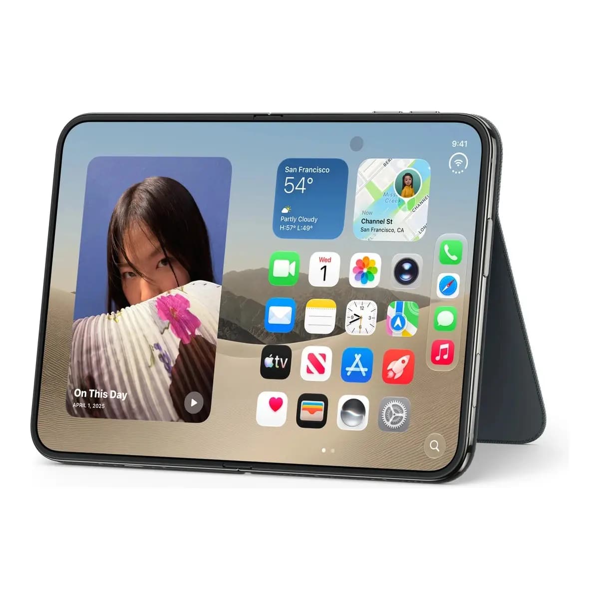 Apple iPhone Duo Folio with Kickstand - Navy Blue