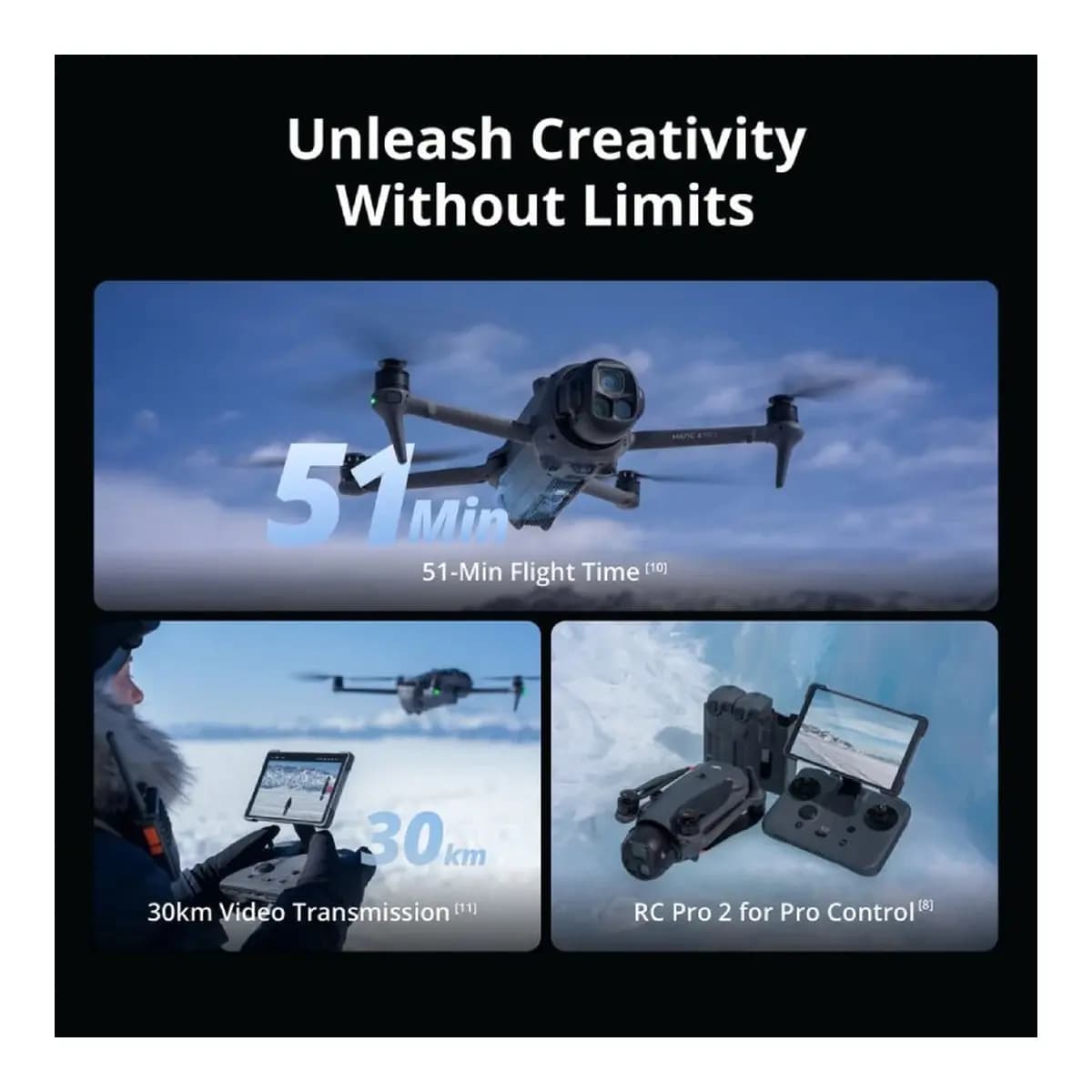 DJI Dron Mavic 4 Pro, 512GB, Creator Combo, DJI RC Pro 2