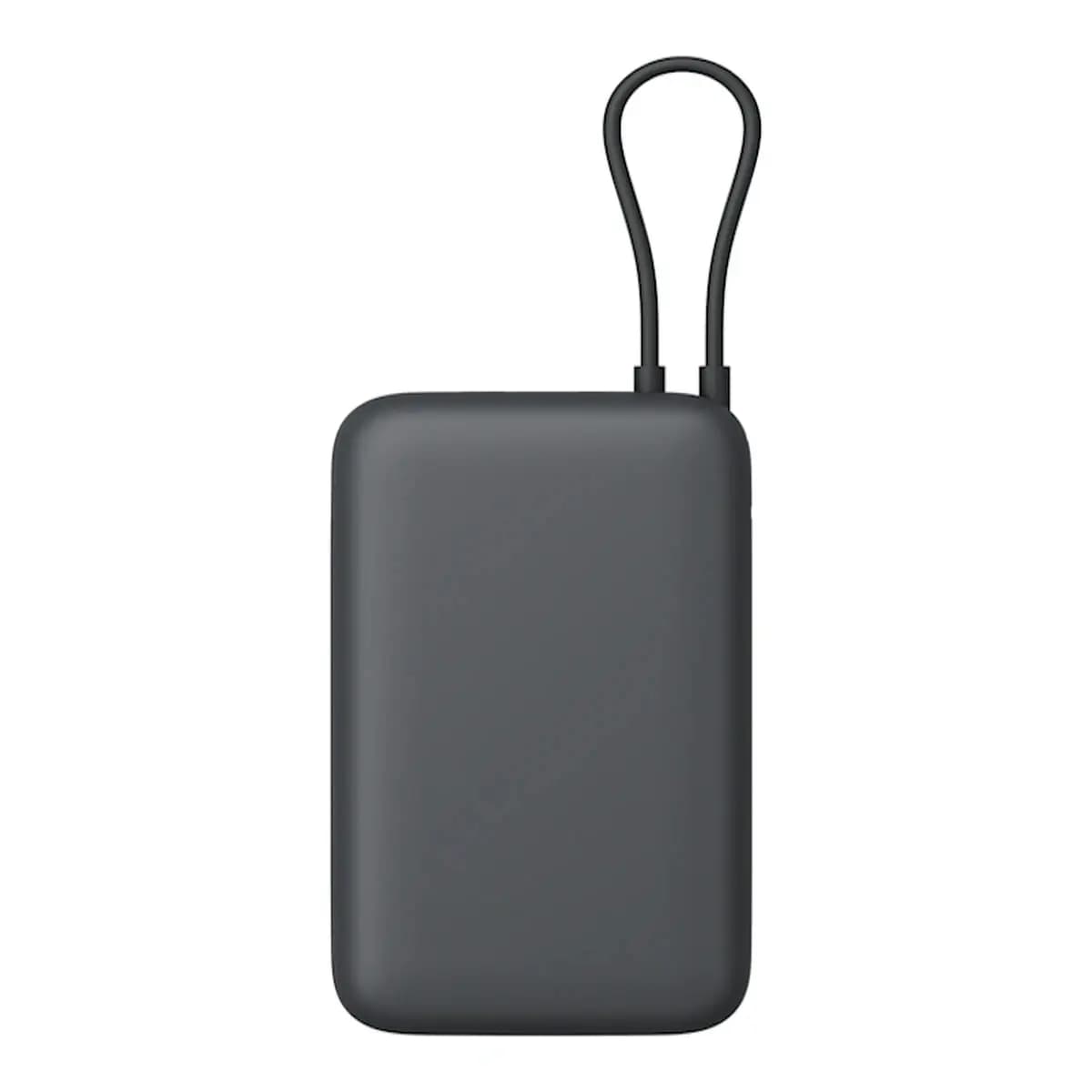 Xiaomi powerbank 20000 mAh integrisani kabl, sivi
