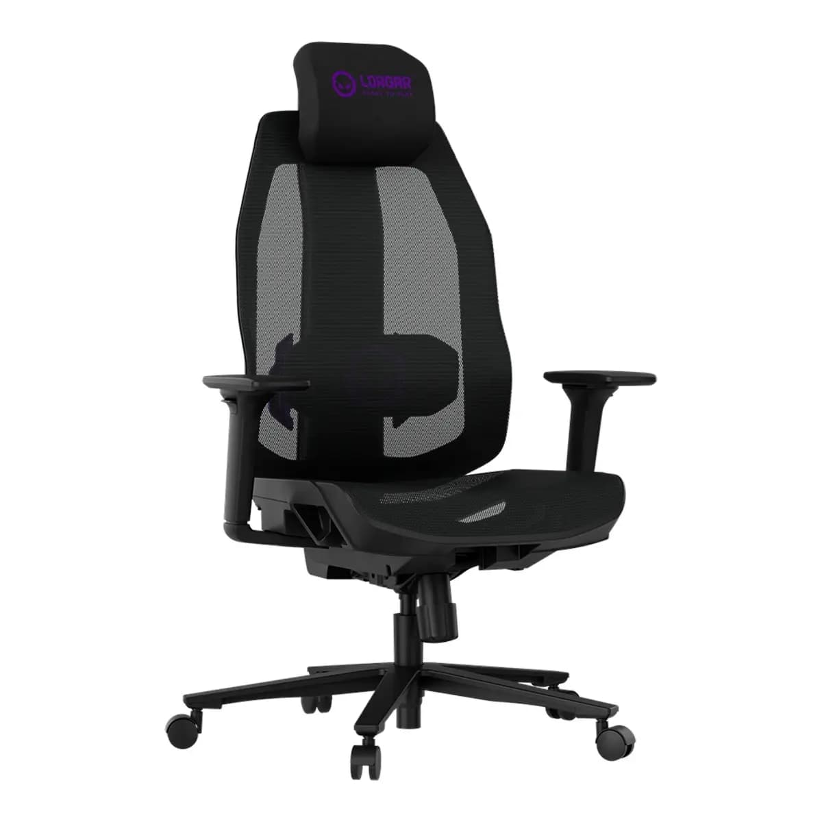 LORGAR Gaming stolica CHP51 Mesh Gaming Chair Pro, višestruko podesiva, crno-ljubičasta