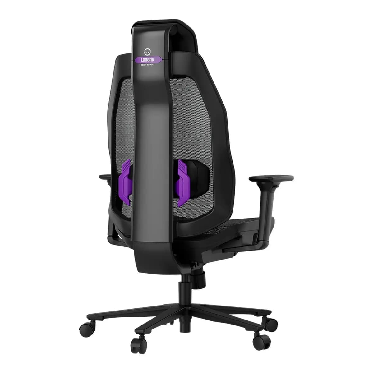 LORGAR Gaming stolica CHP51 Mesh Gaming Chair Pro, višestruko podesiva, crno-ljubičasta