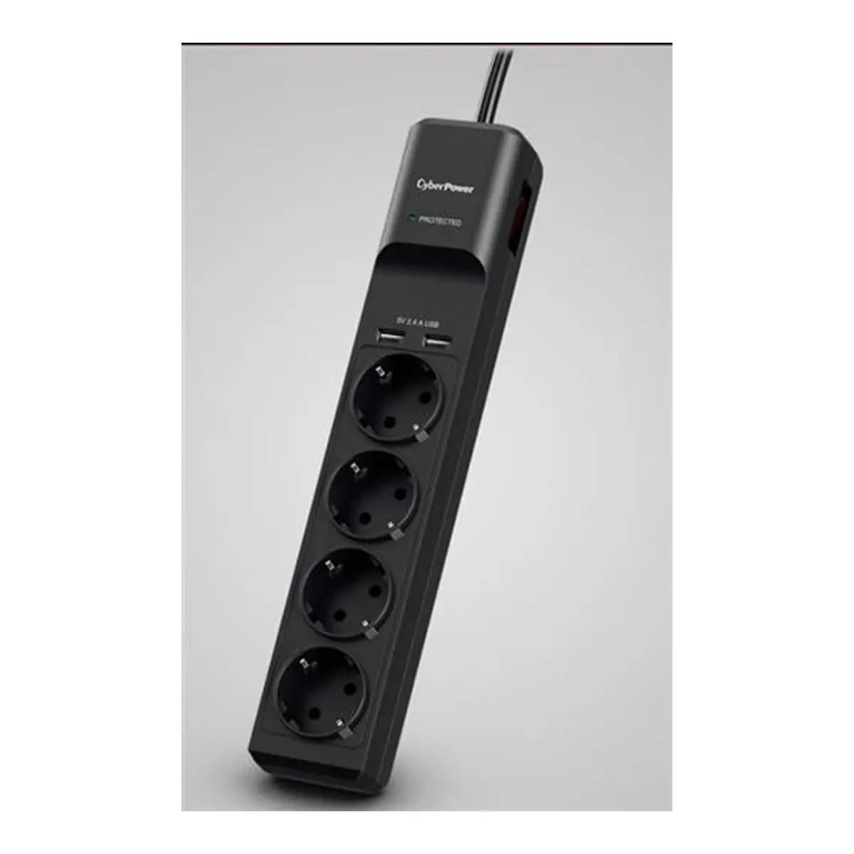 CyberPower prenaponska zaštita, P0420SUD0, 4xšuko, 2xUSB-A port